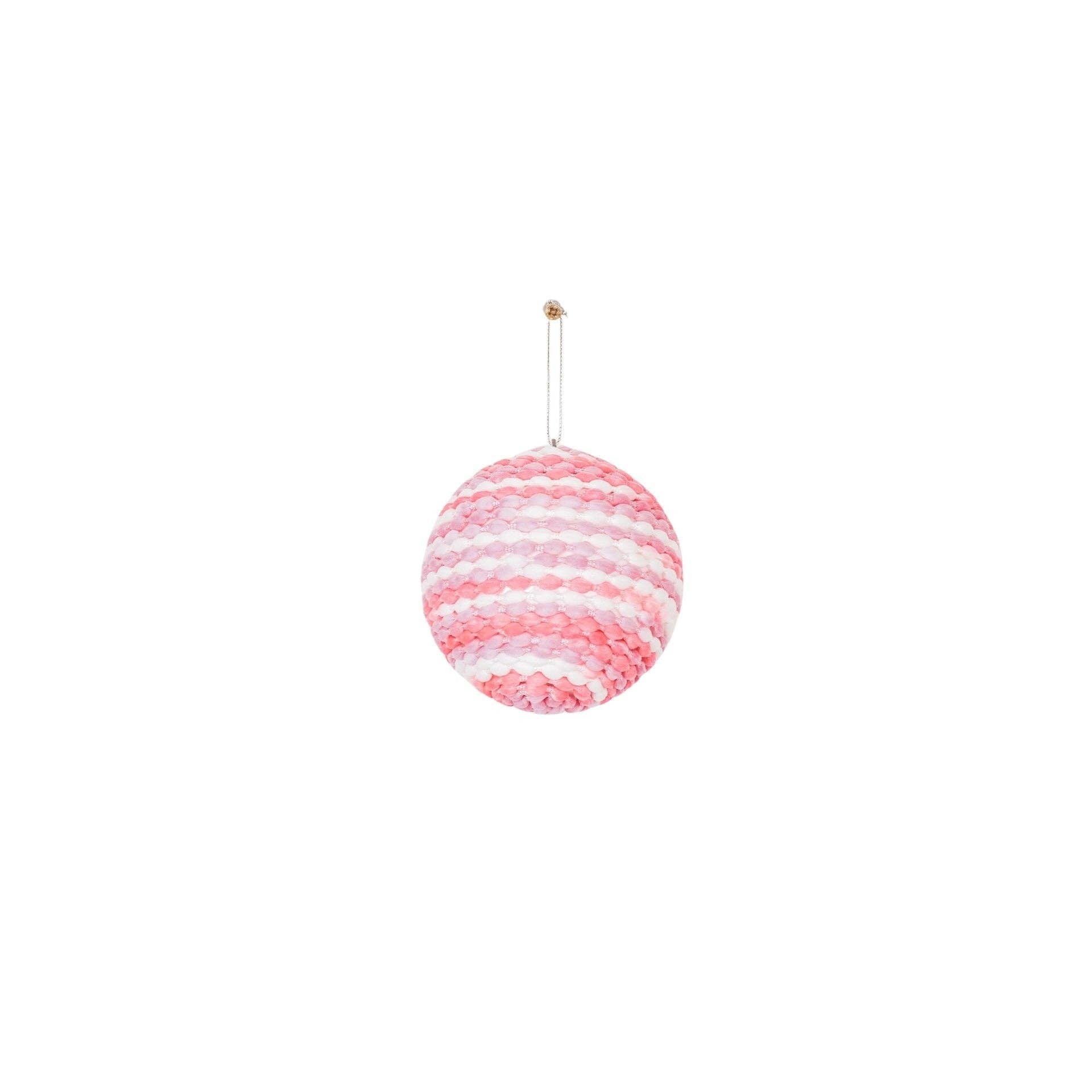 Appendiabiti di Natale, palline di Natale, schiuma, rosa fluorescente, S3, 8 cm