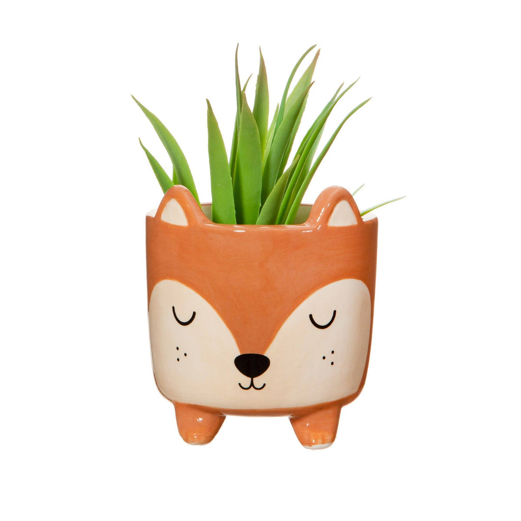 Mini cache-pot renard sur pieds