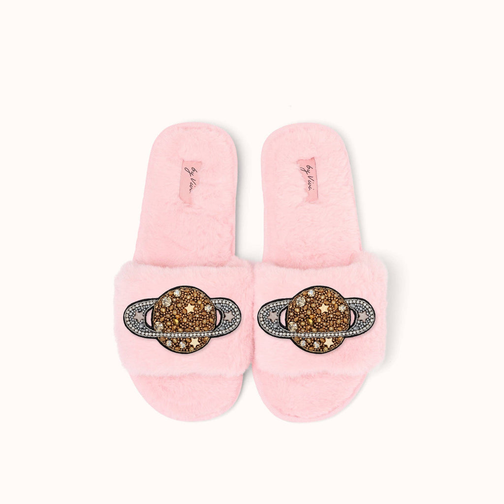 Paire de broches pour Chaussons - Saturne