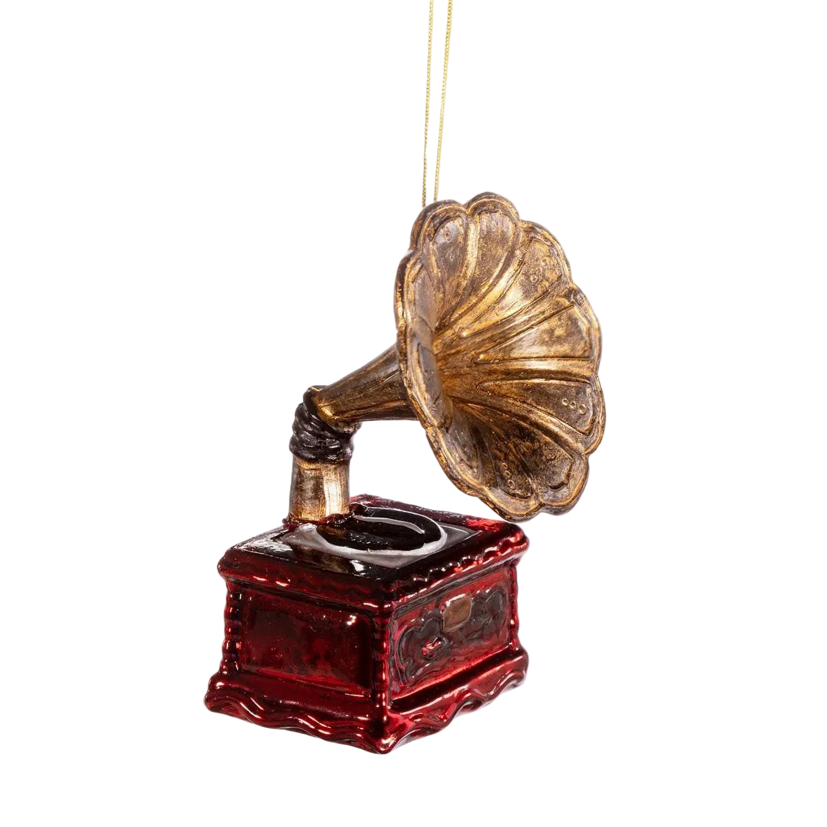 Boule de Noël Gramophone Vintage