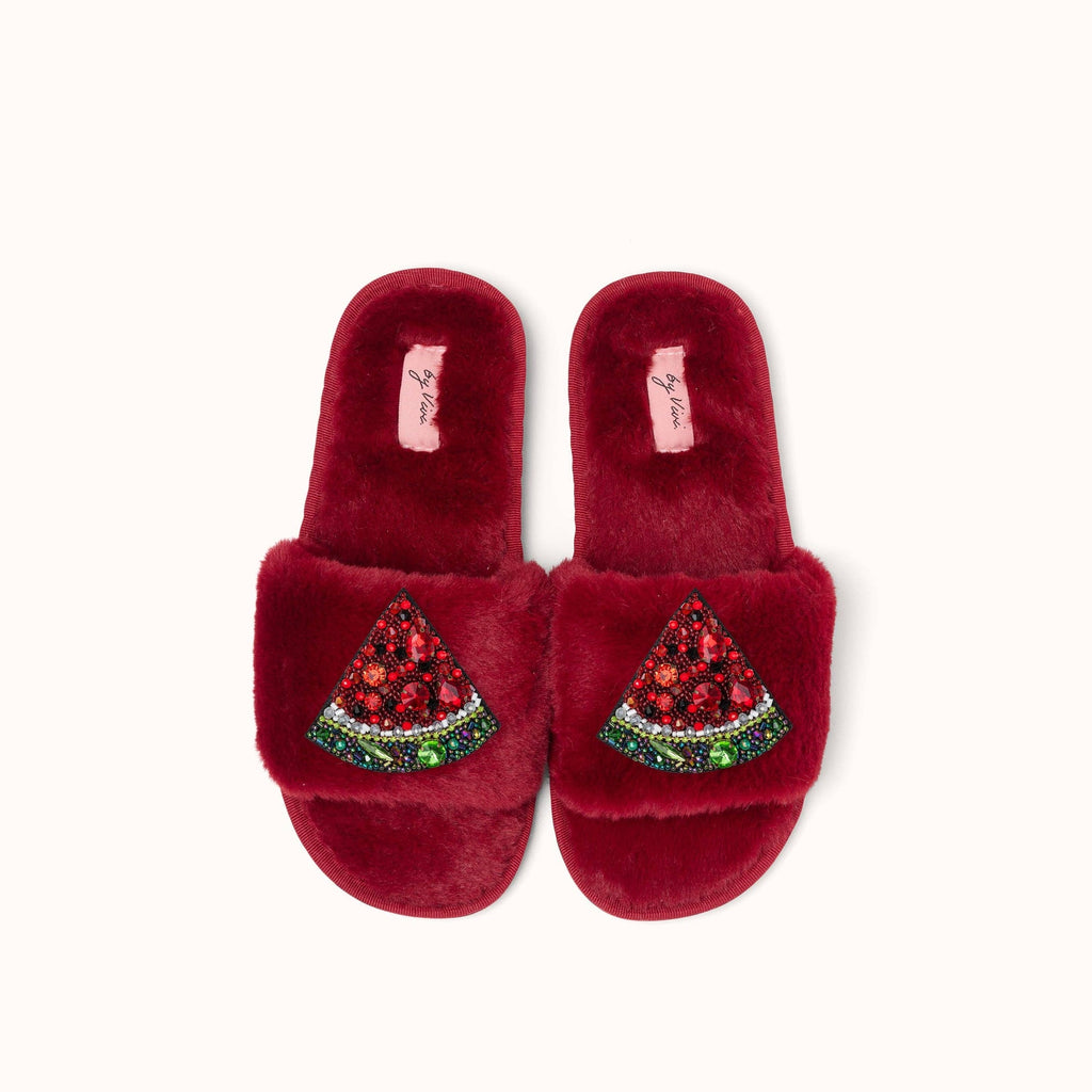Paire de broches pour Chaussons - Pastèque