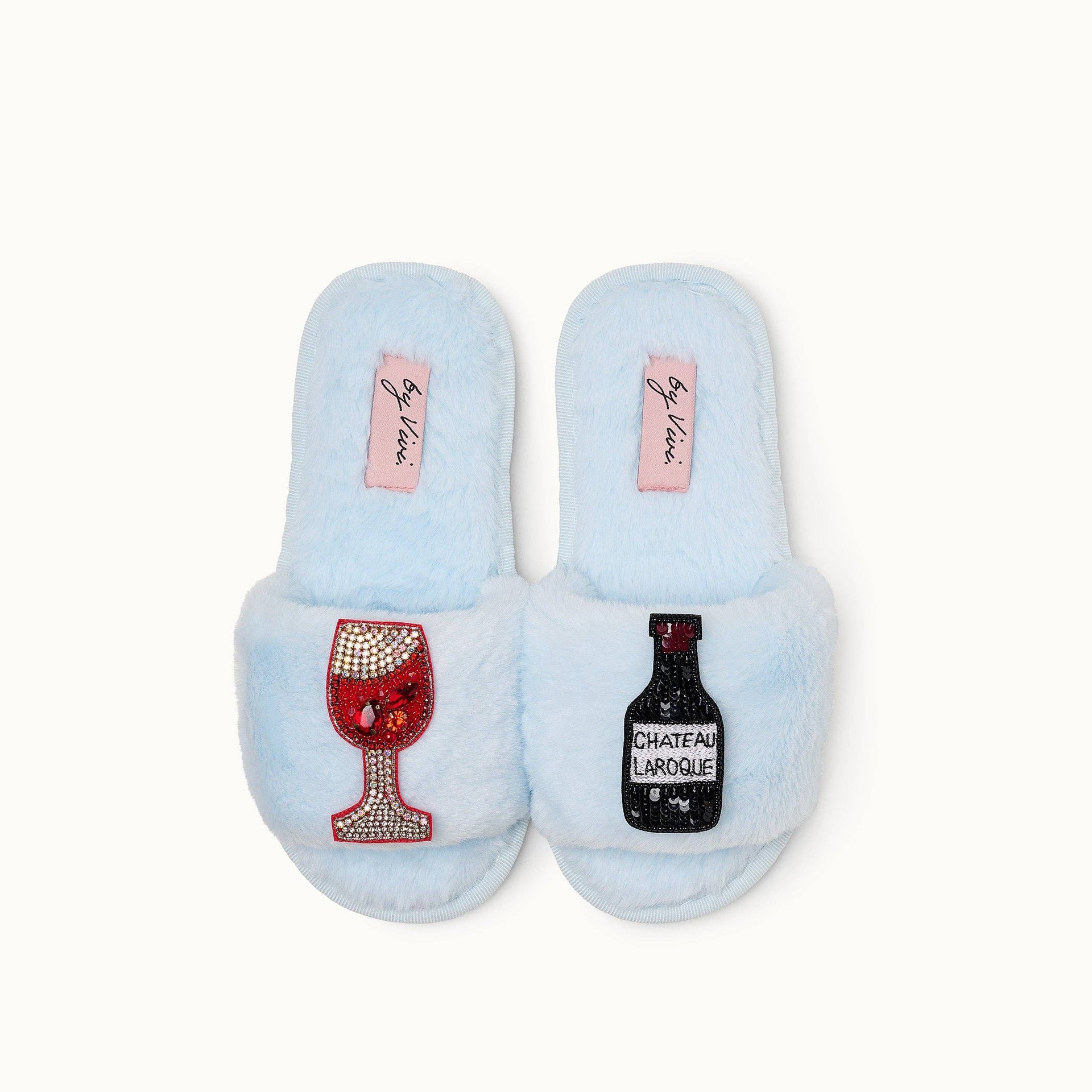 Paire de broches pour Chaussons - Vin rouge