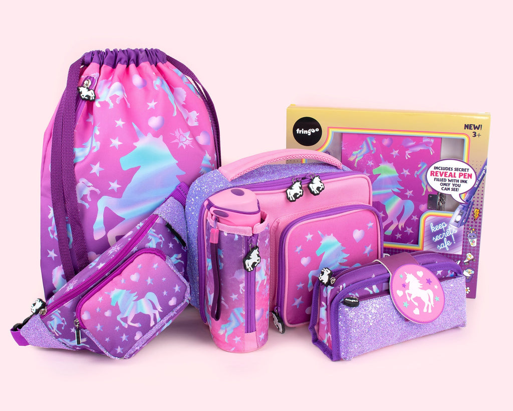 Sac repas carré – licorne Ombre