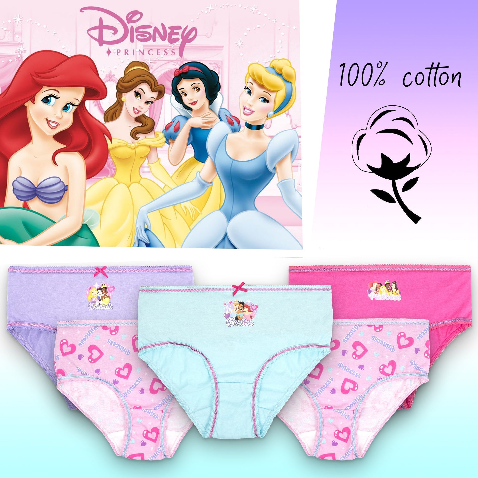 Sous-vêtement enfant – Disney Princess