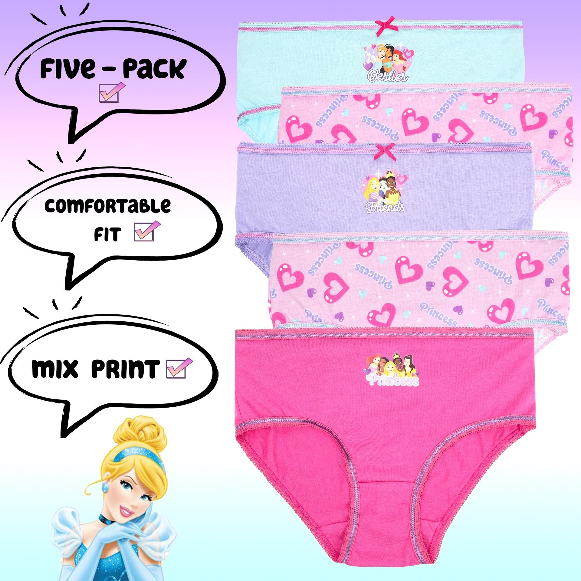 Sous-vêtement enfant – Disney Princess