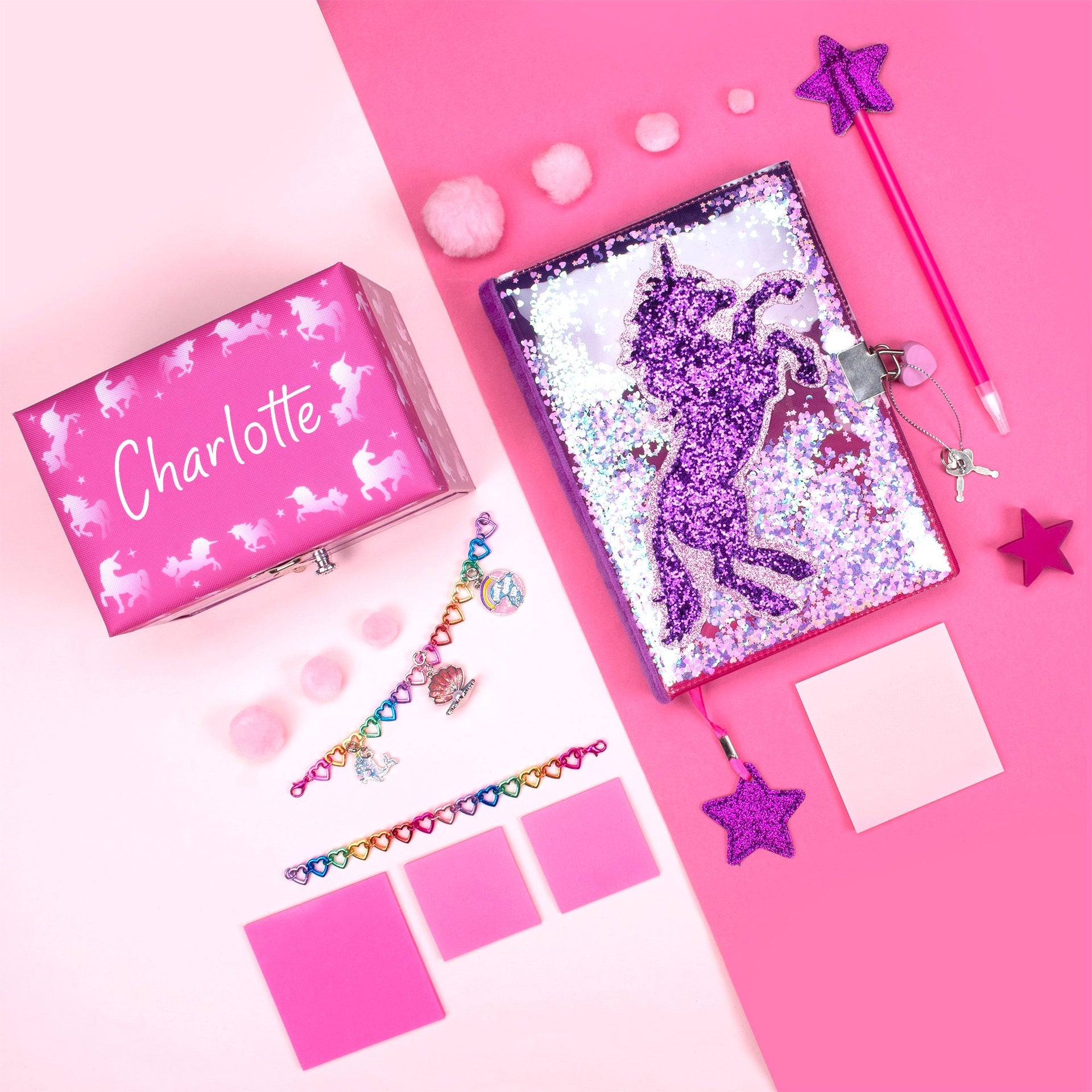 Journal secret pailleté – pailleté – licorne