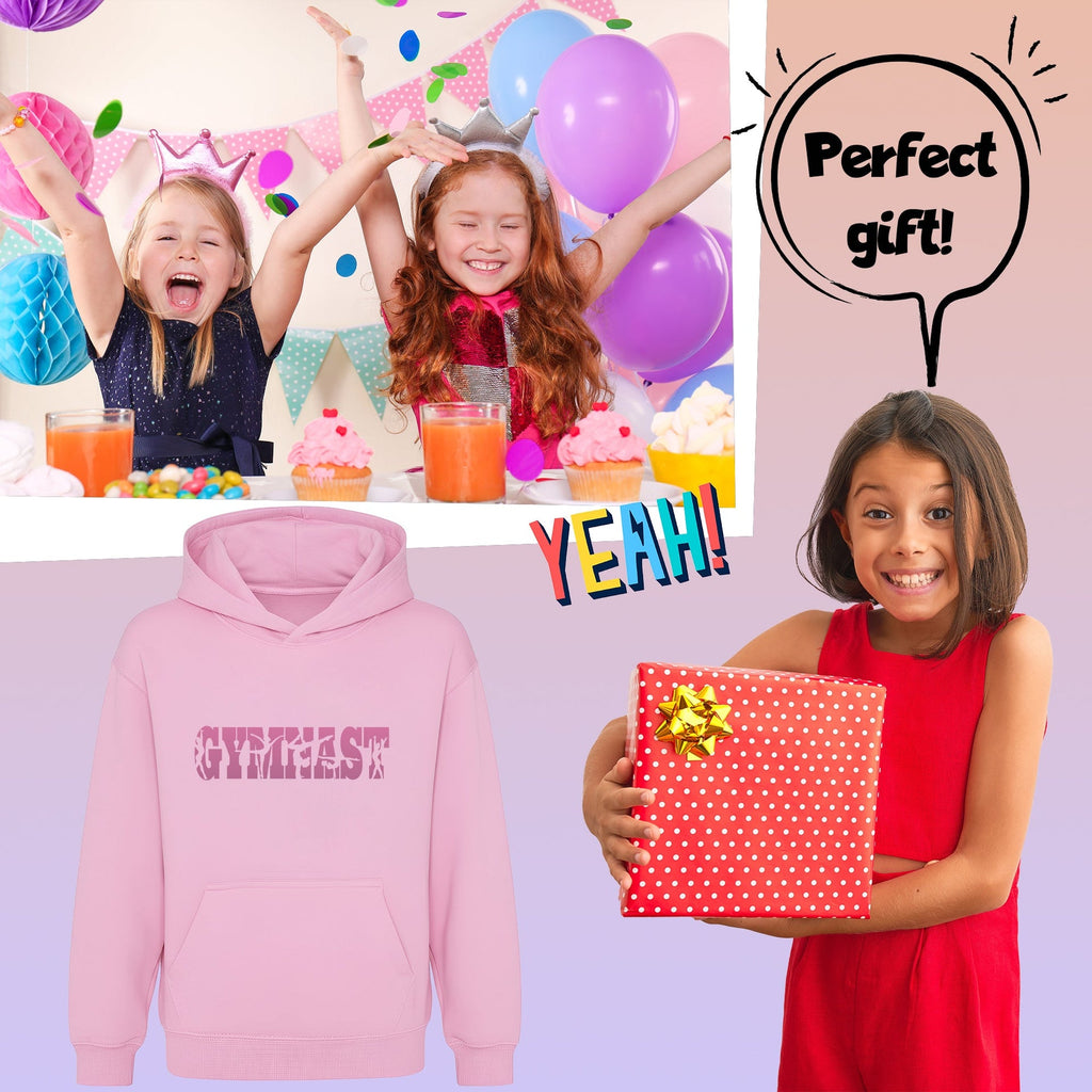Sweat à capuche gymnastique – Fringoo Gymnastic for Cotton Rich Soft Hooded – Gymnast rose