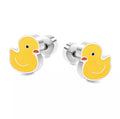 Boucles d'Oreilles Canard Jaune