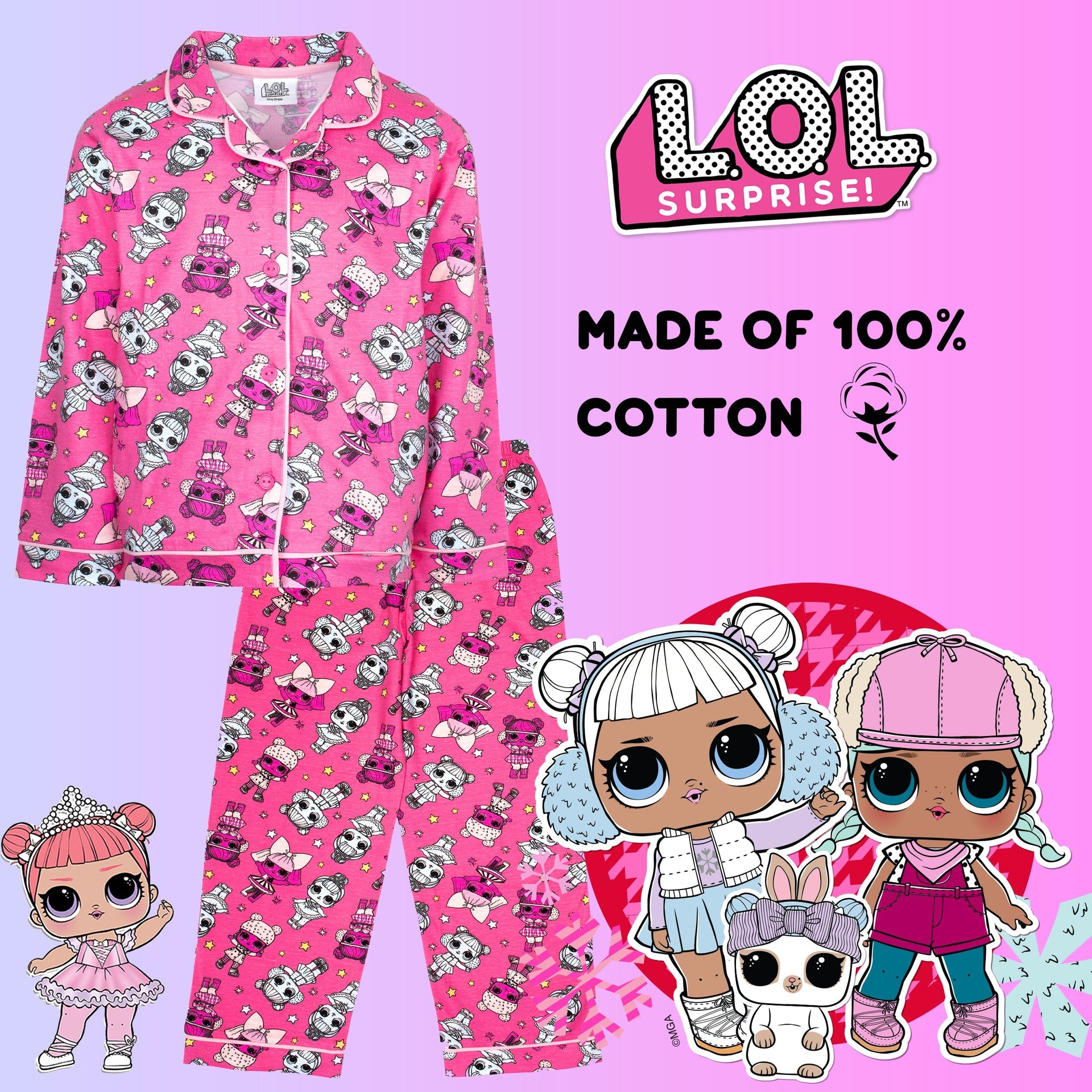 Pyjama – LOL rose with Buttons