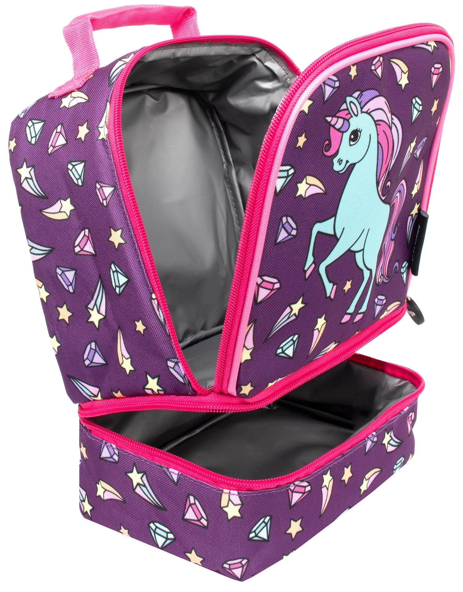 Sac repas à deux compartiments – Diamond licorne