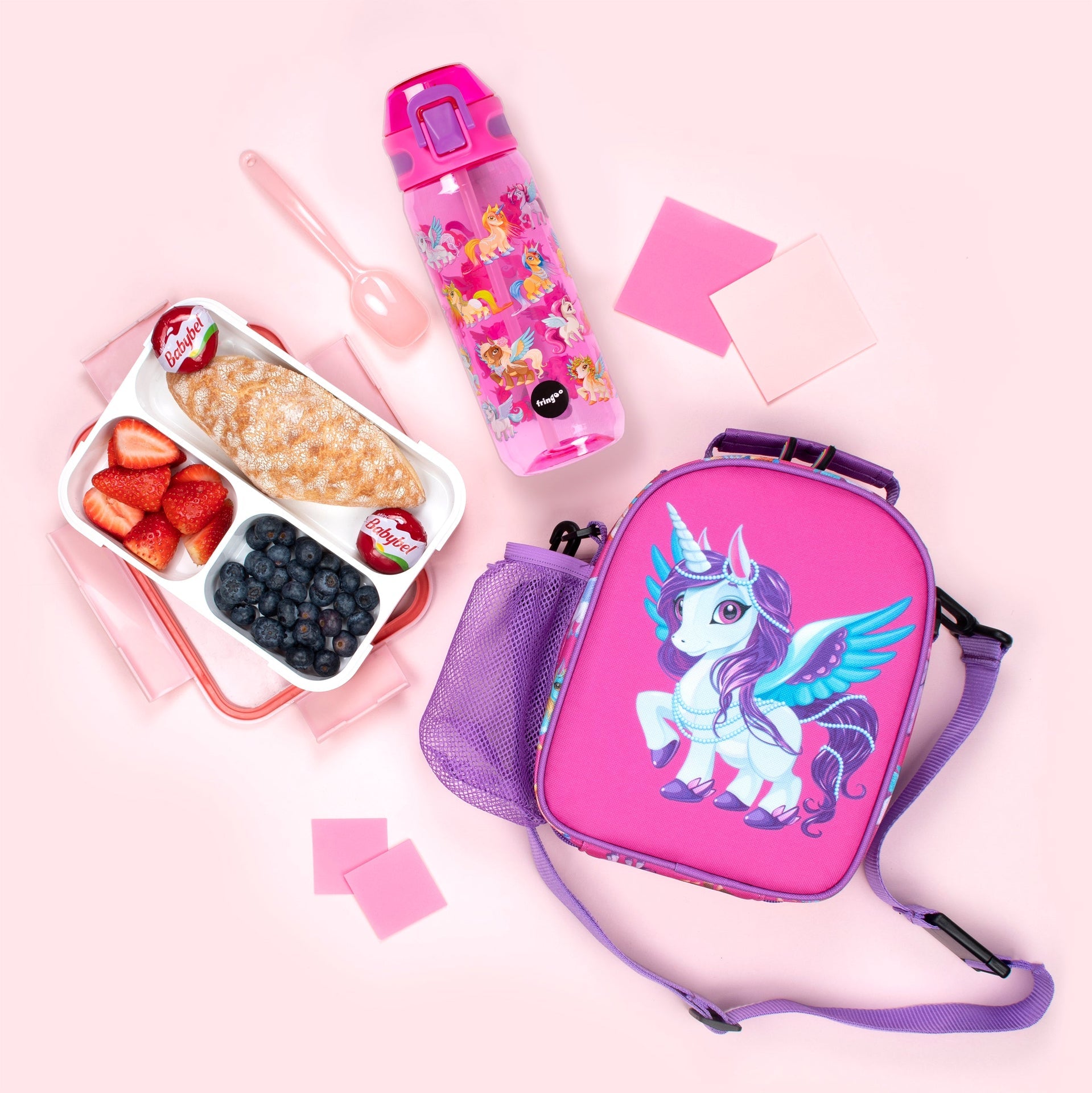 Gourde – avec paille 600 ml – Magic licorne