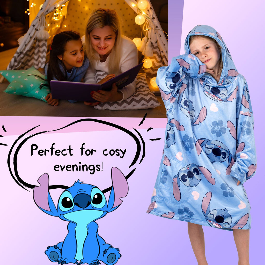 Sweat plaid oversize – Disney Stitch Oversized Blanket -bleu