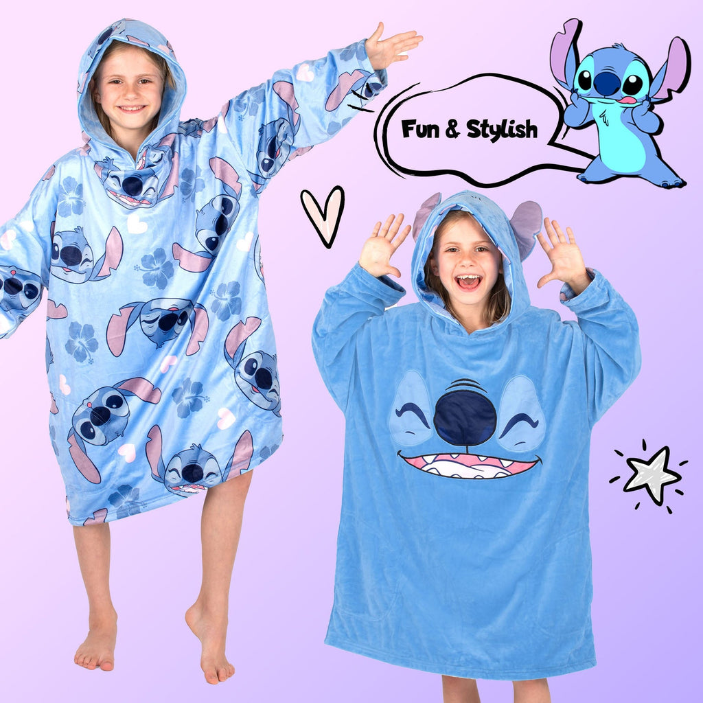 Sweat plaid oversize – Disney Stitch Oversized Blanket -bleu
