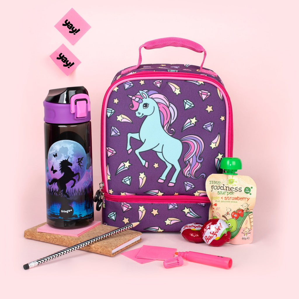 Gourde à bouchon rabattable – à bouchon rabattable 600ml – licorne Moon