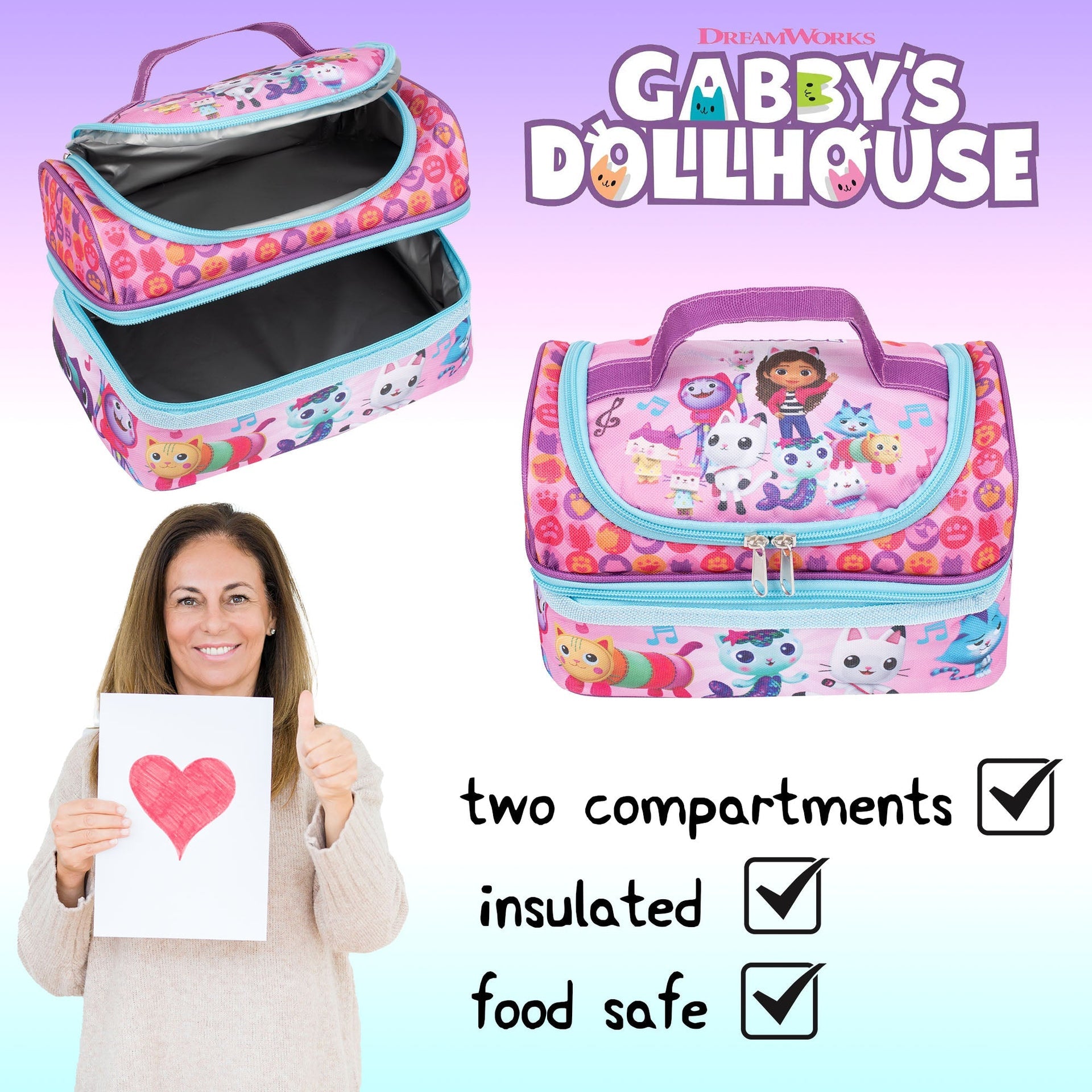 Sac repas – Gabby's Doll House Multi