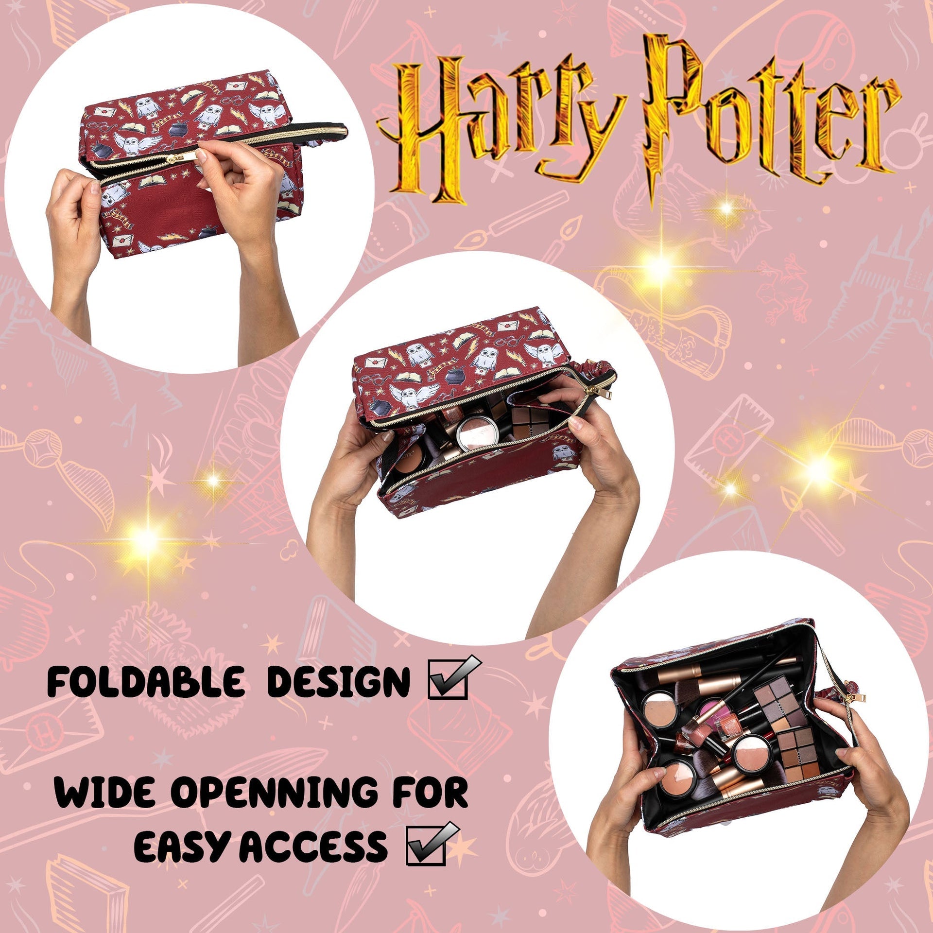 Trousse de maquillage – Harry Potter – Burgundy