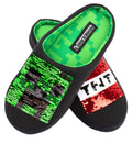 Chaussons enfant – Minecraft à sequins – Creeper & TNT Box