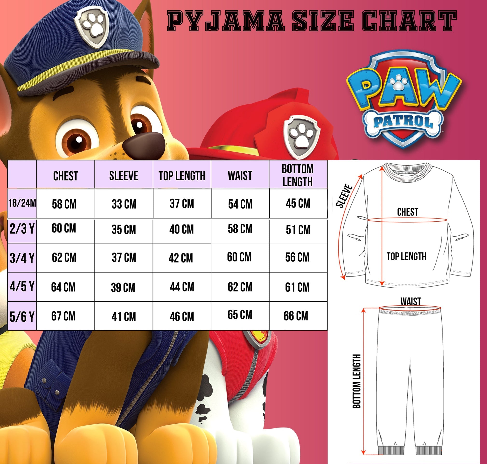 Pyjama – PAW Patrol – PUP Power