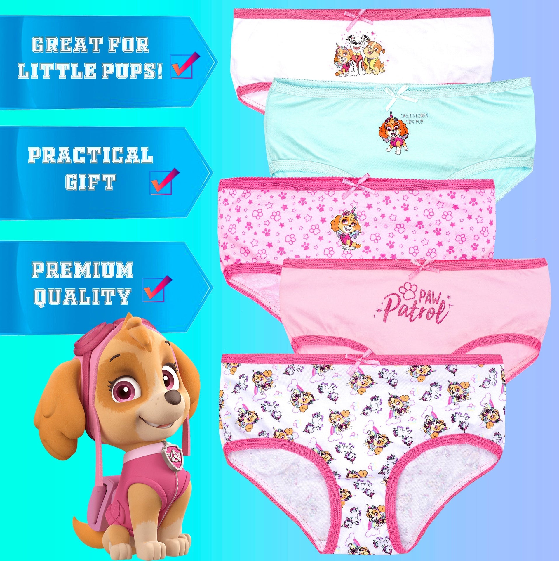 Sous-vêtement enfant – PAW Patrol – rose