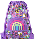 Sac à cordon avec bandoulière – arc-en-ciel Smile