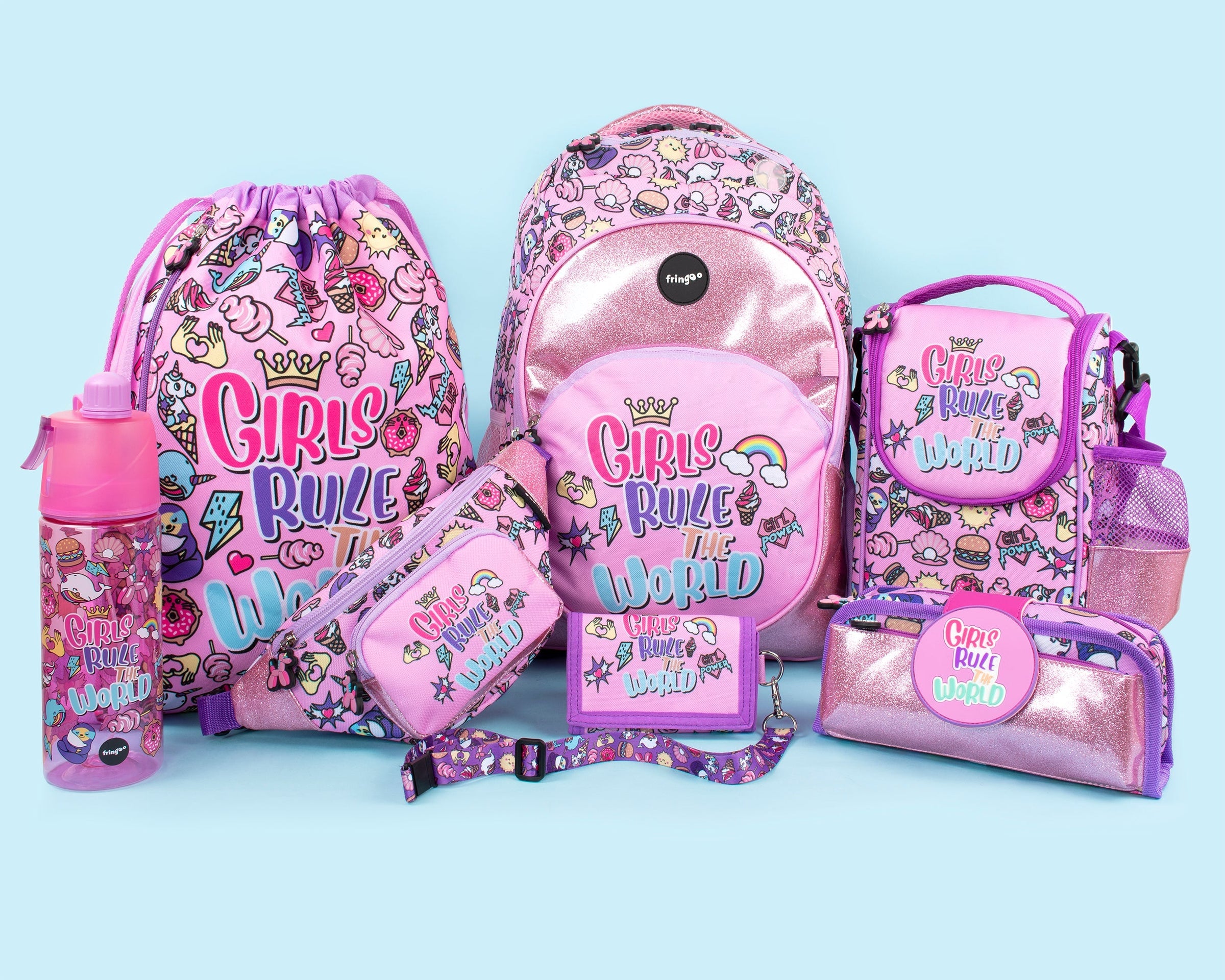 Trousse scolaire avec patch en silicone – Girls Rule