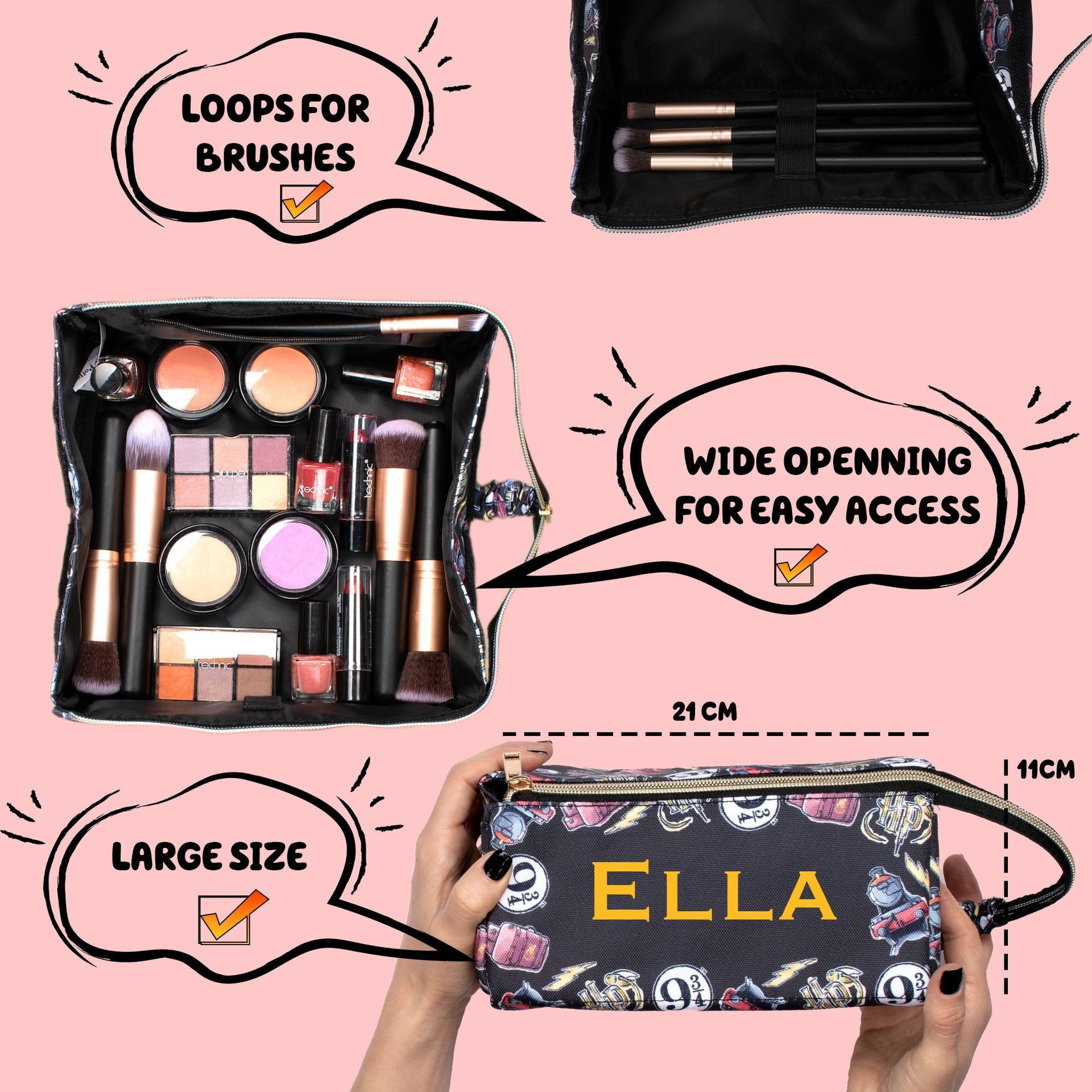 Trousse de maquillage – Harry Potter – noir