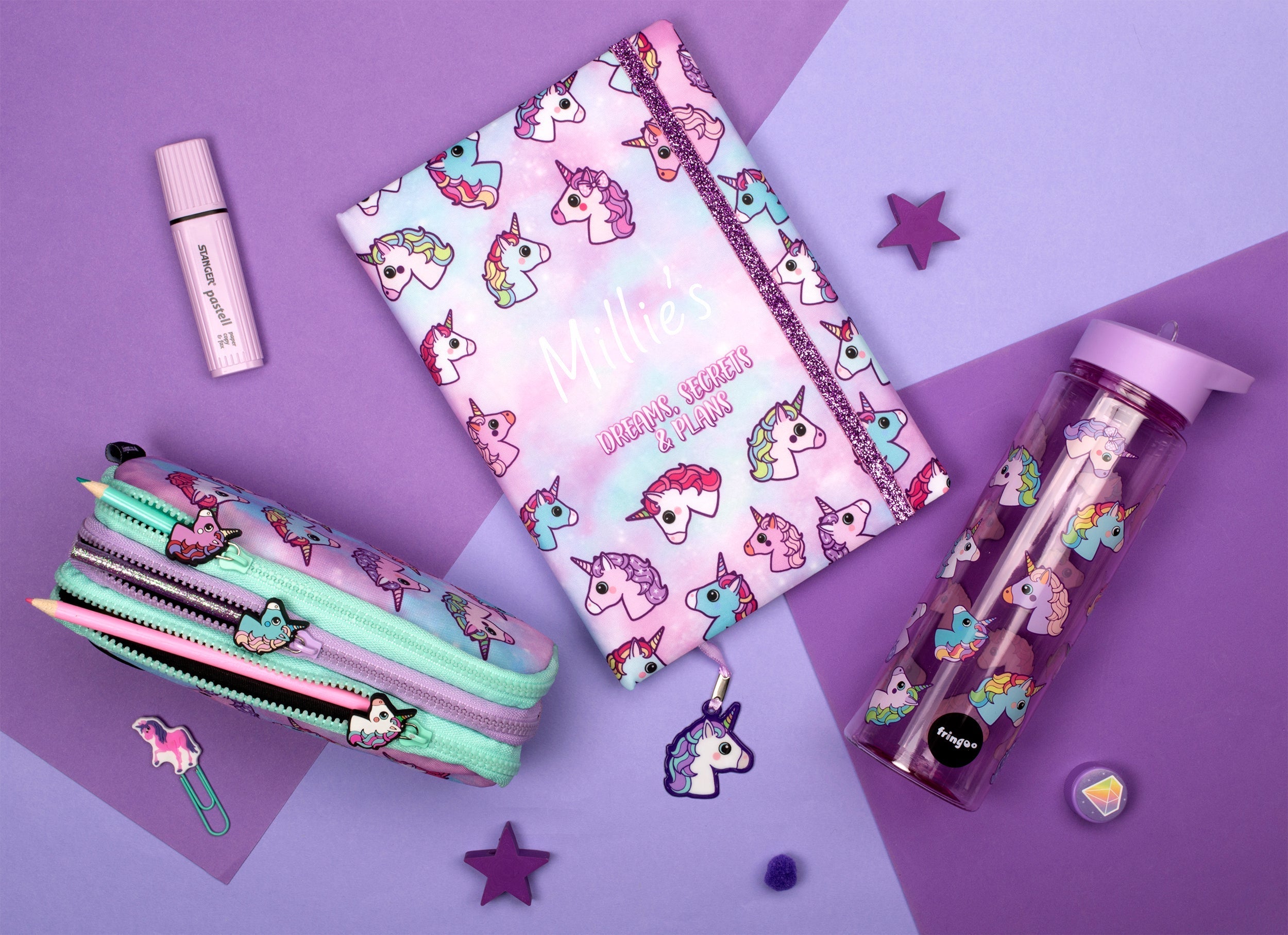 carnet – Pastel licorne