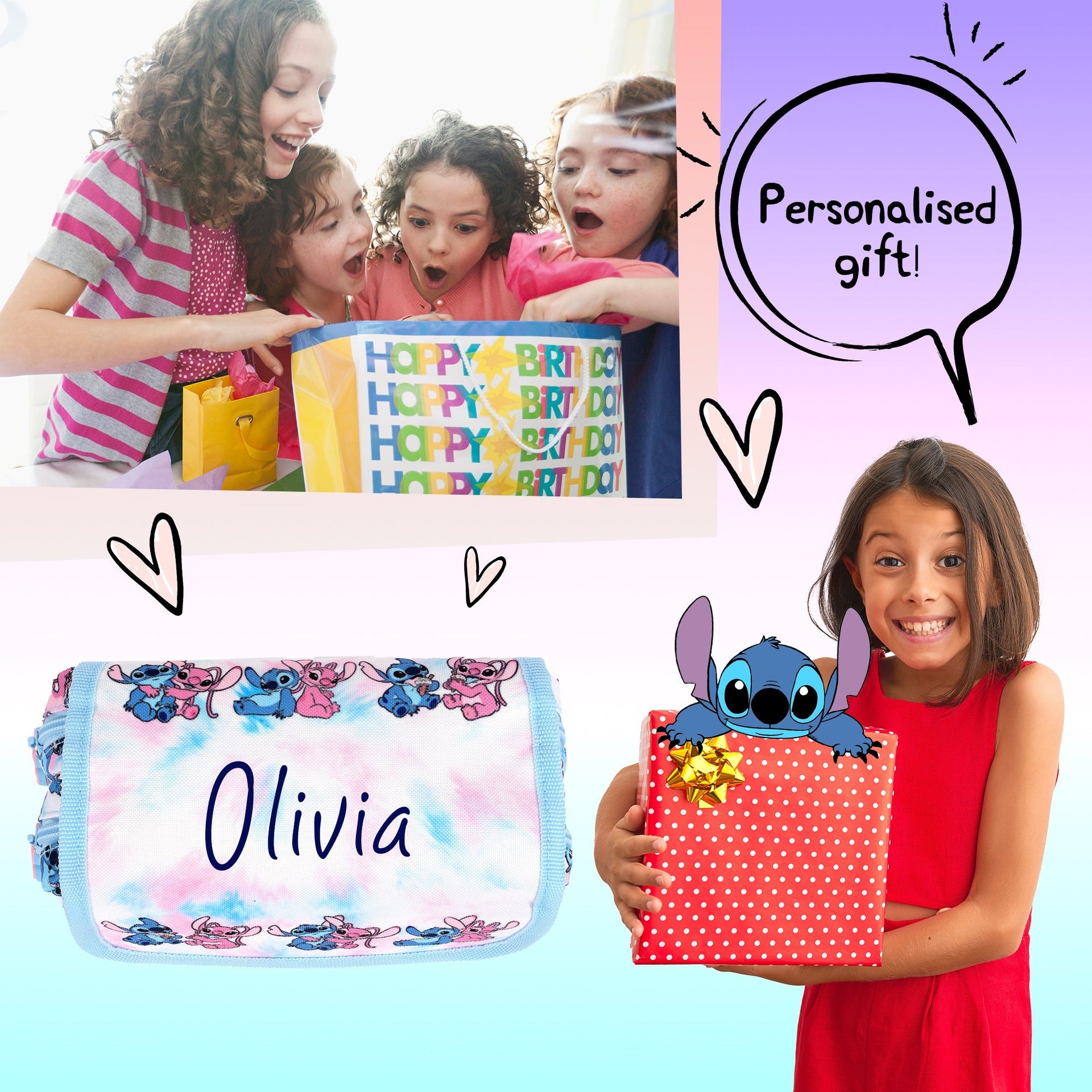 Trousse scolaire – Stitch Tie Dye