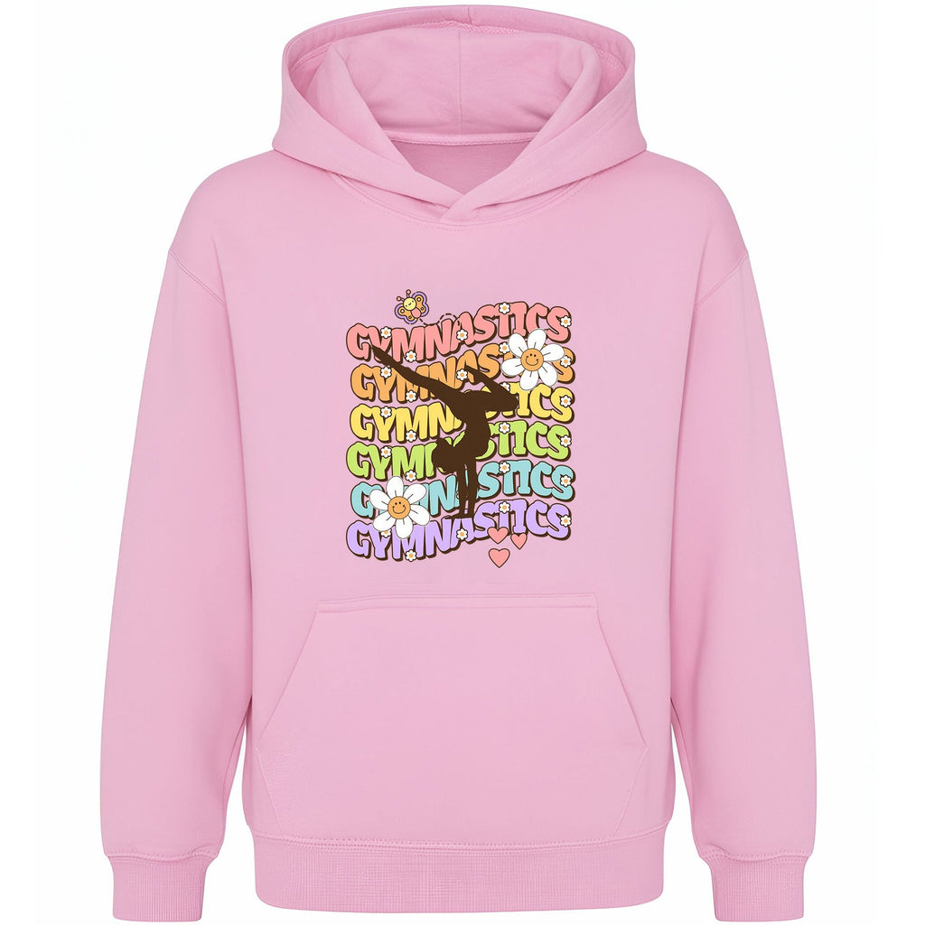 Sweat à capuche gymnastique – Fringoo Gymnastic for Cotton Rich Soft Hooded – Gymnastic Daisy- rose