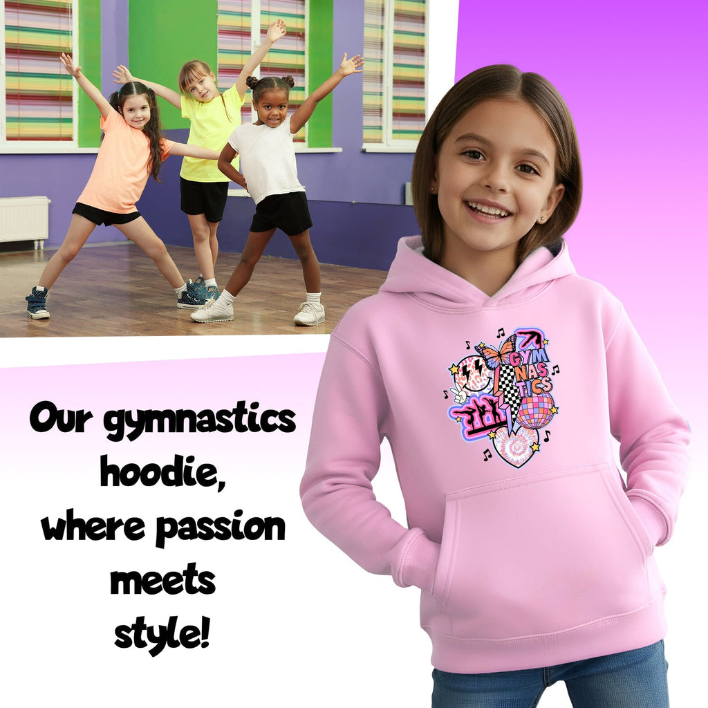 Sweat à capuche gymnastique – Fringoo Gymnastic for Cotton Rich Soft Hooded – Gymnastic Vibes-rose