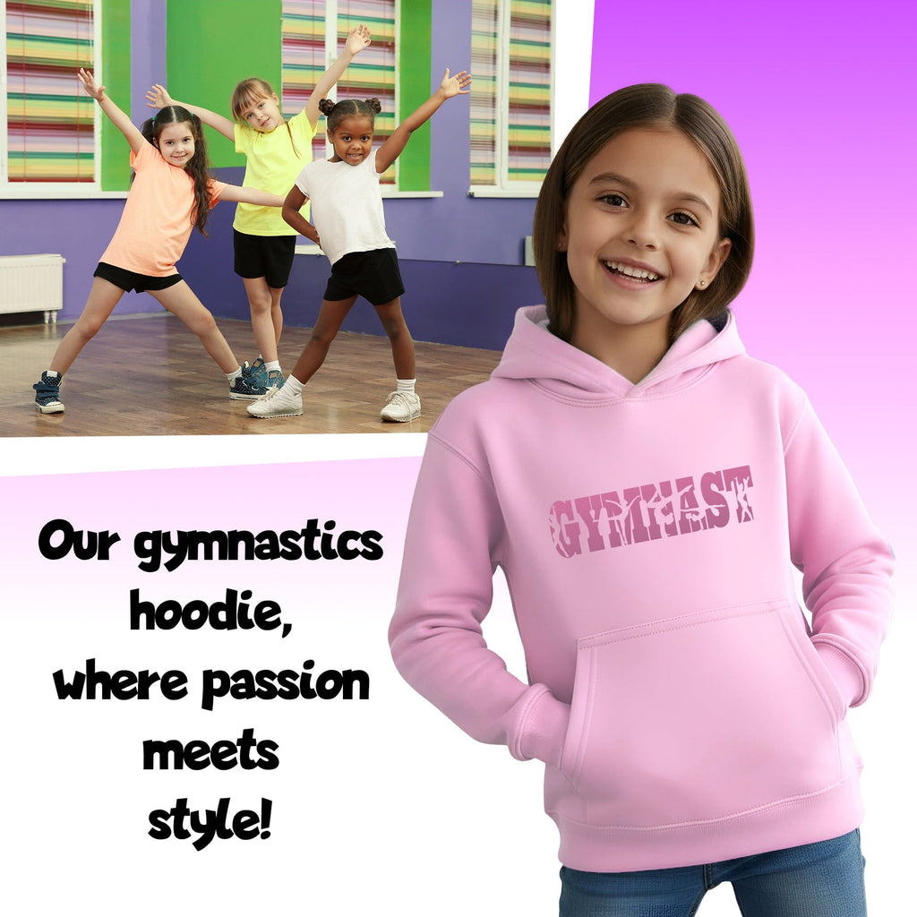 Sweat à capuche gymnastique – Fringoo Gymnastic for Cotton Rich Soft Hooded – Gymnast rose