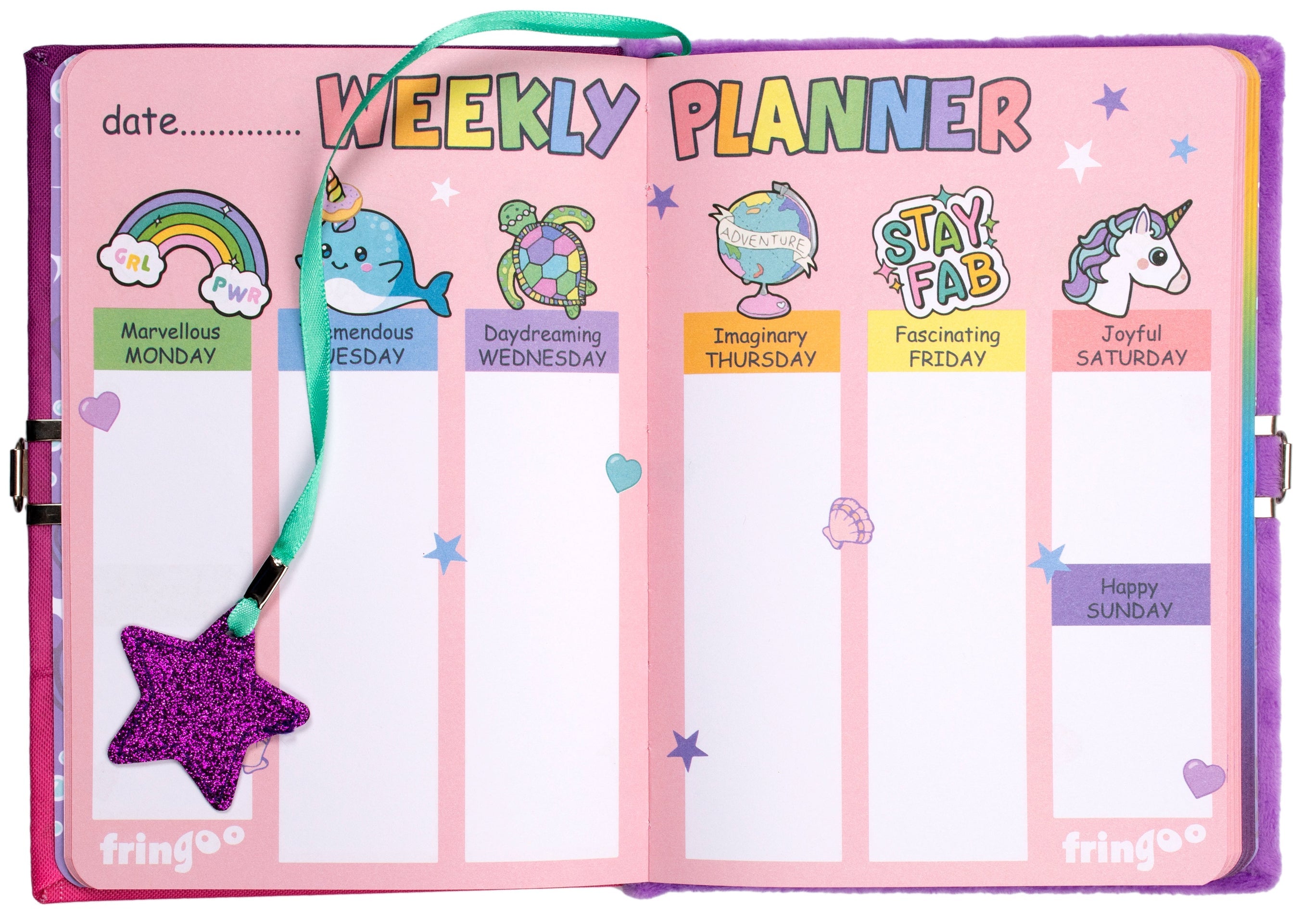 Journal secret pailleté – sirène