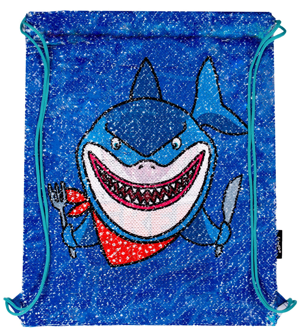 à sequins Drawstring sac à dos – Shark's Hug