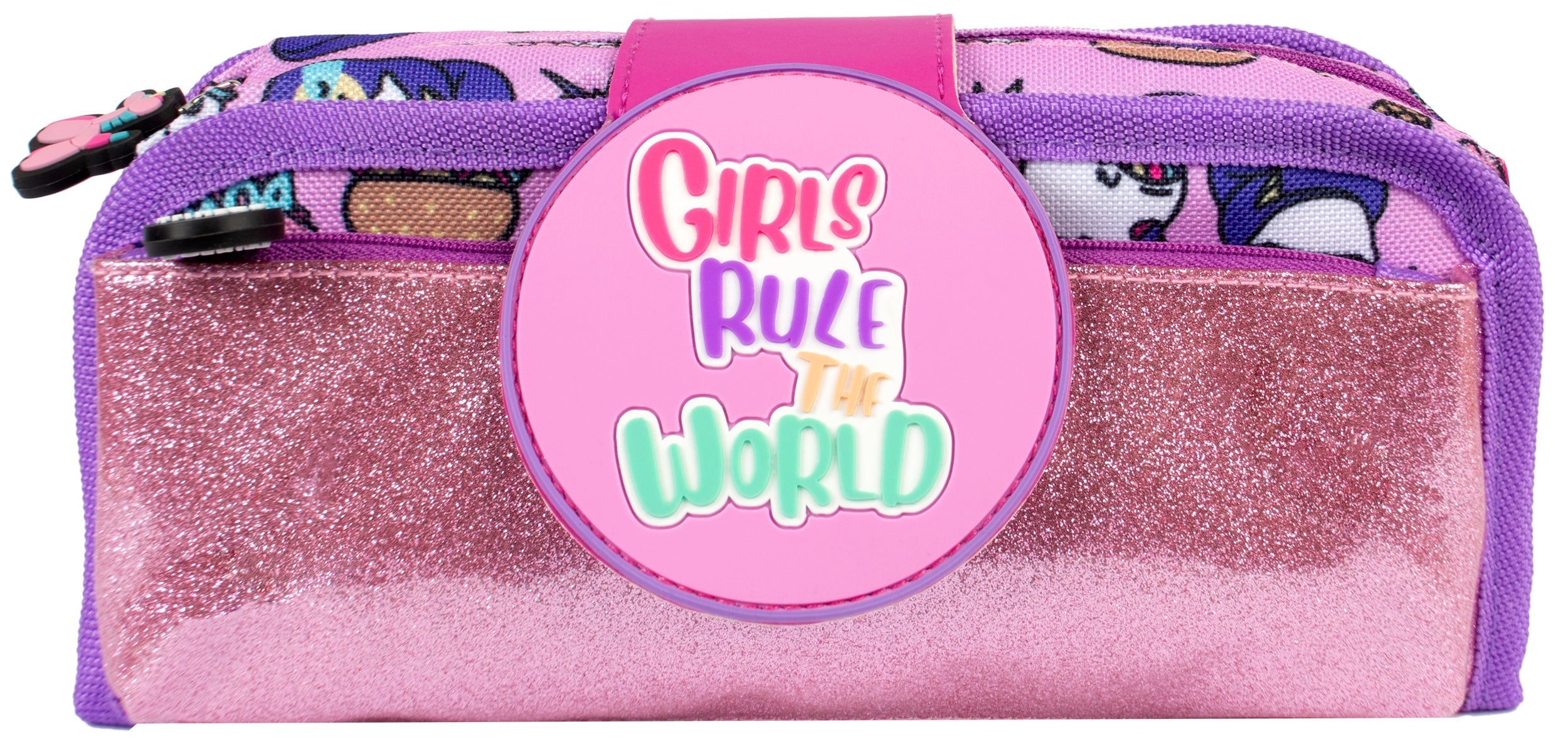 Trousse scolaire avec patch en silicone – Girls Rule