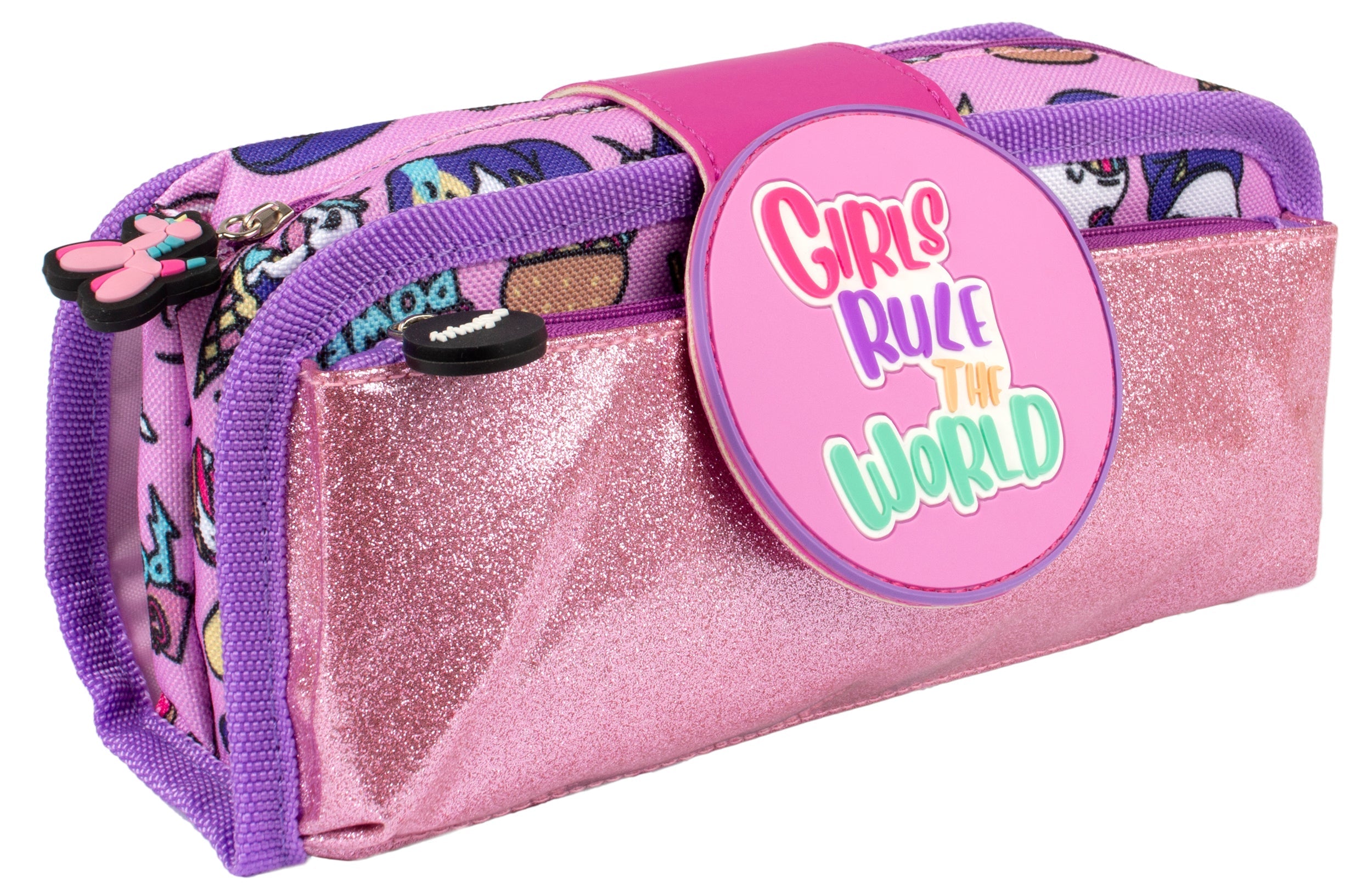 Trousse scolaire avec patch en silicone – Girls Rule