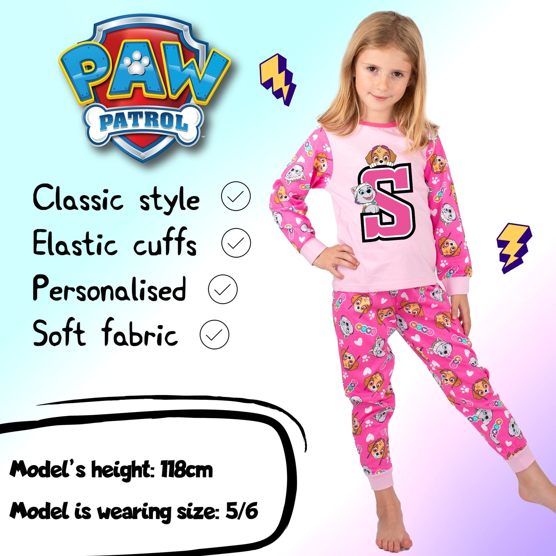 Pyjama – Paw Patrol with Letter
