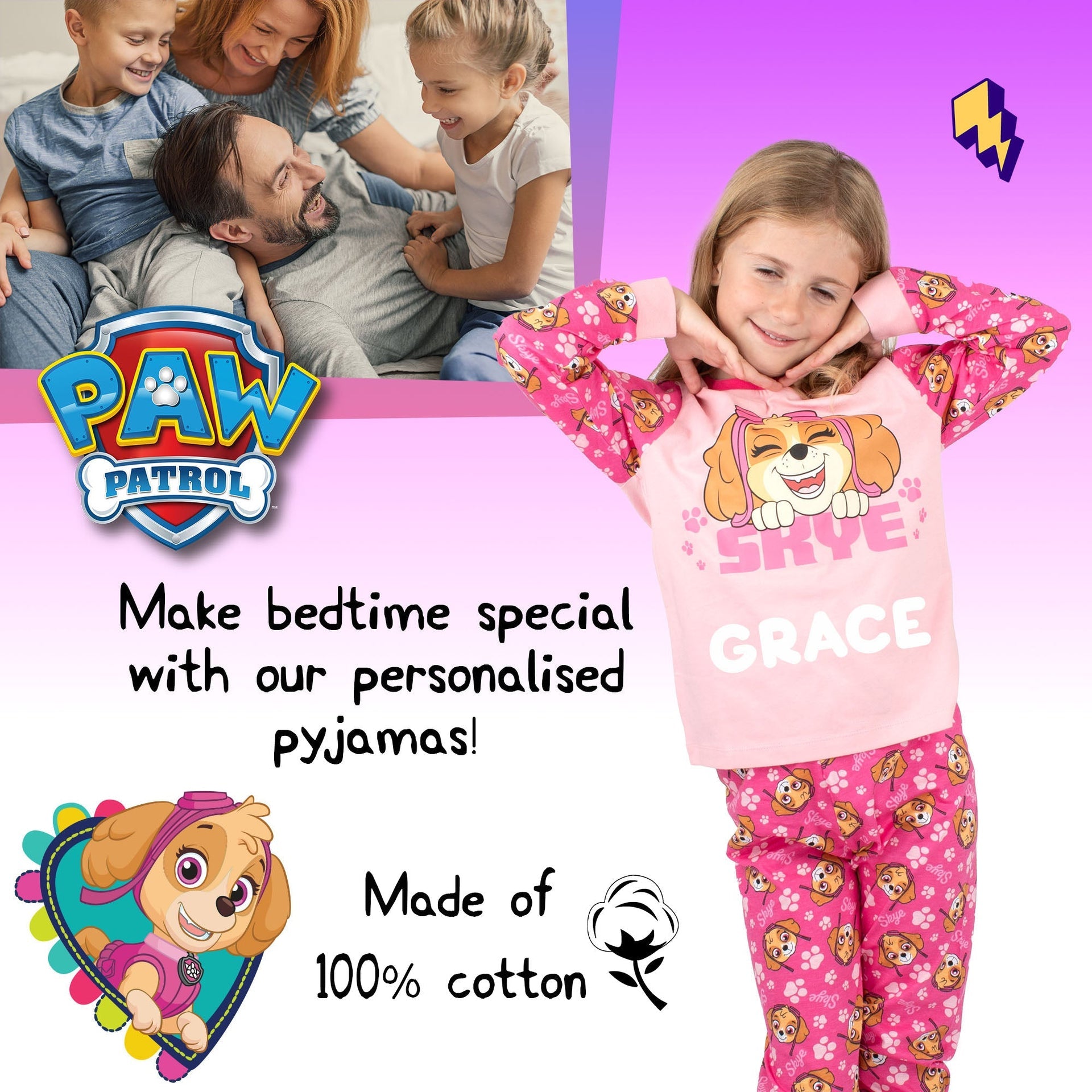 Pyjama – Paw Patrol Skye for Girls | Fringoo