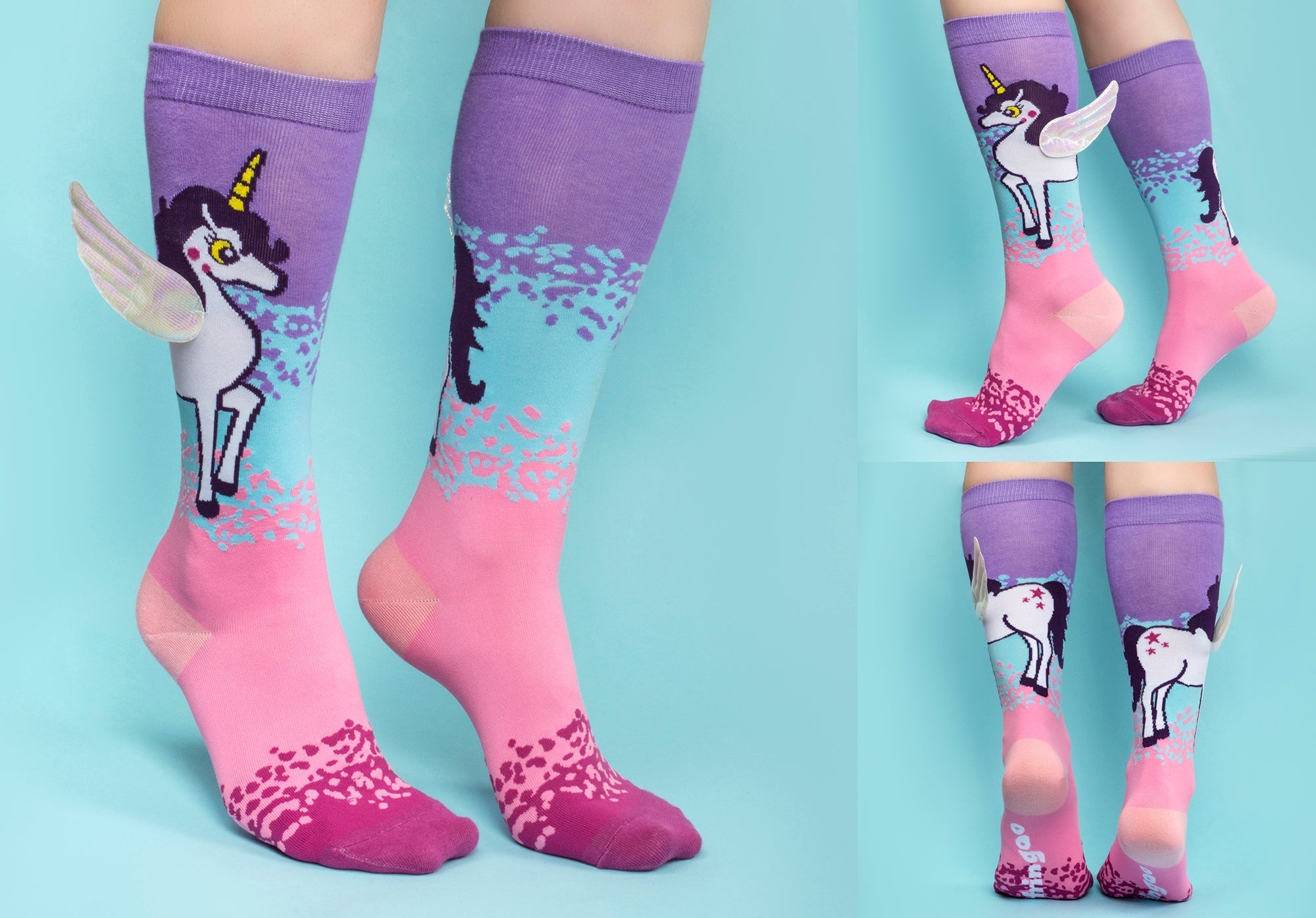 Chaussettes – 3D licorne
