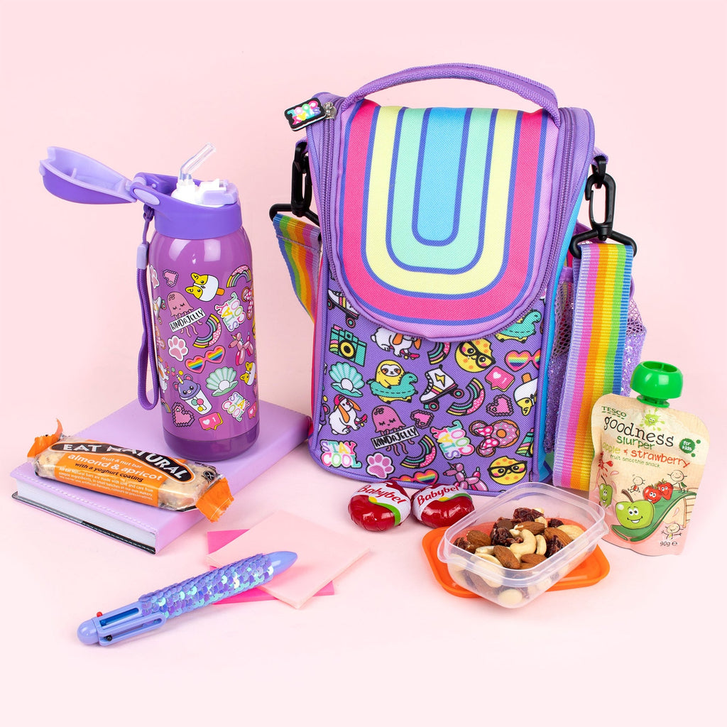 Sac repas avec bandoulière – Strap Lunch Bags – arc-en-ciel Smile