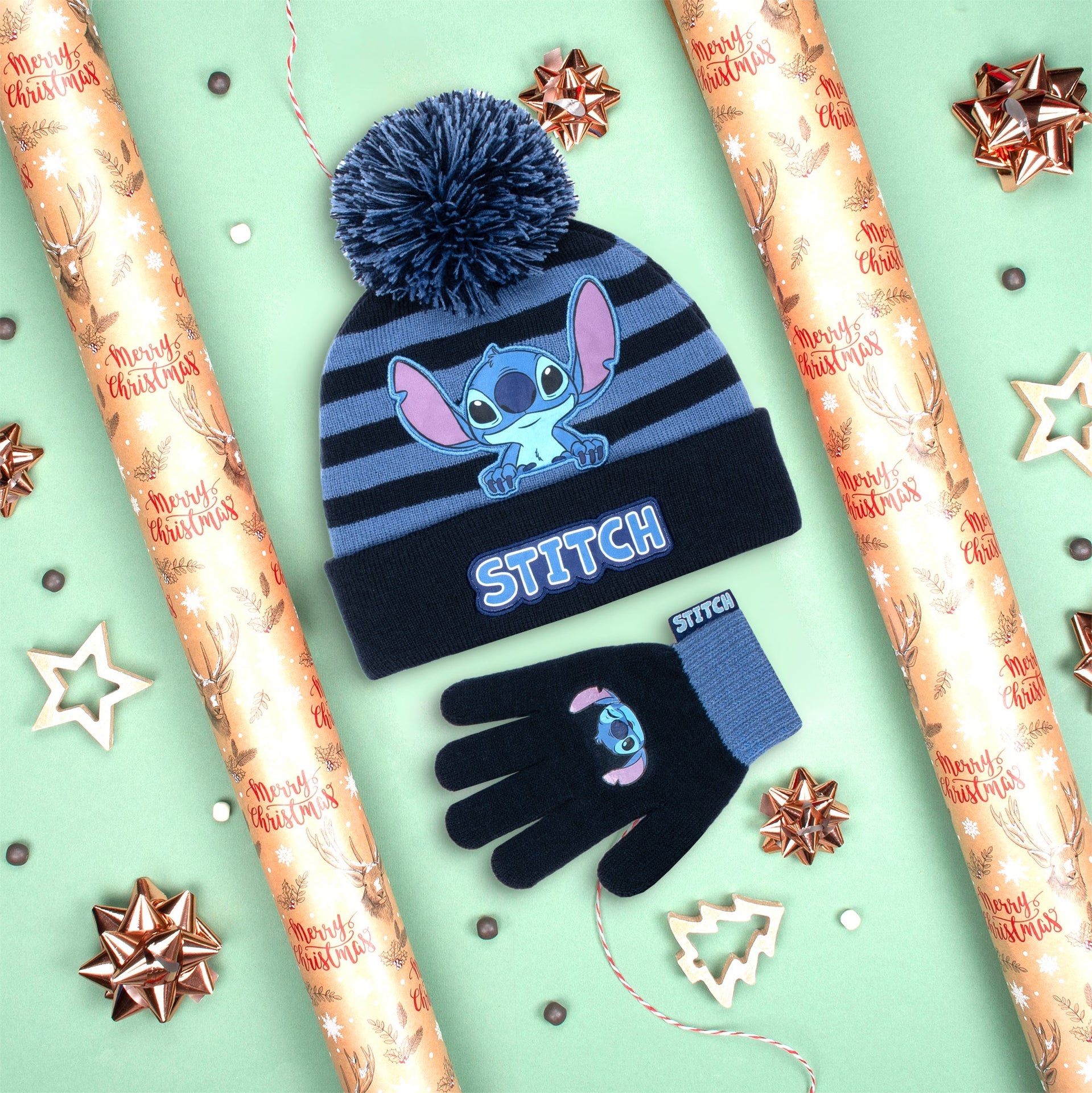Ensemble bonnet et gants – Stitch set