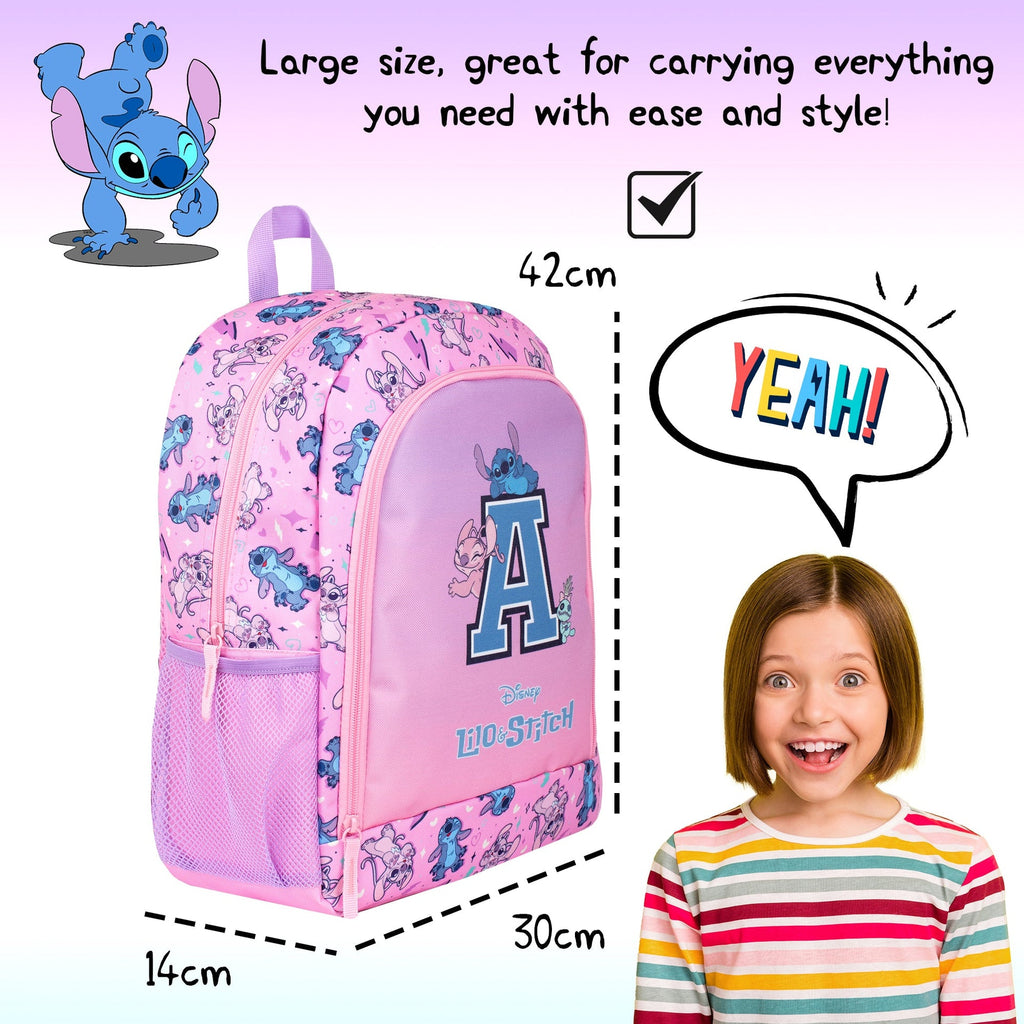 Sac à cordon avec bandoulière – Disney Stitch et Lilo with Letter