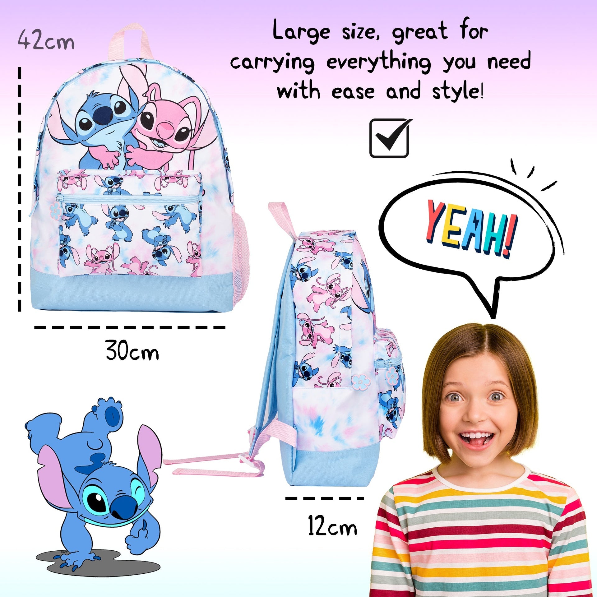 Sac à dos – Disney Stitch Girls | Tie Dye Rucksack | Fringoo