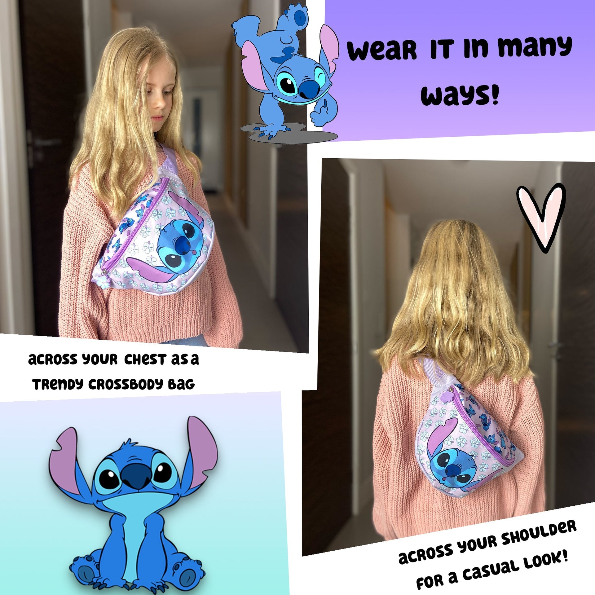 Sac banane ceinture – Stitch