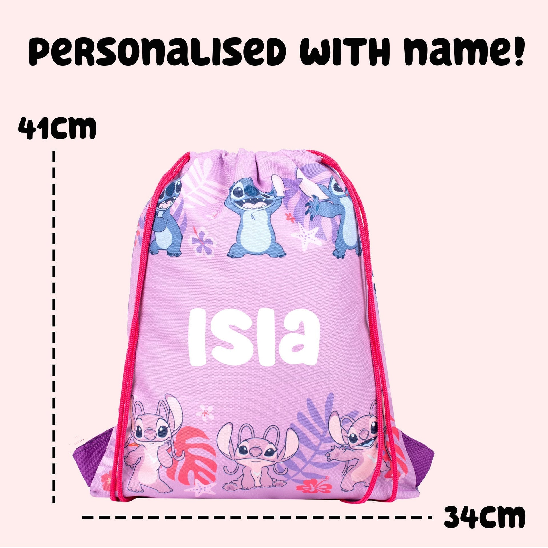 Sac à cordon – Official Disney Stitch & Angel | PE Bag | Fringoo