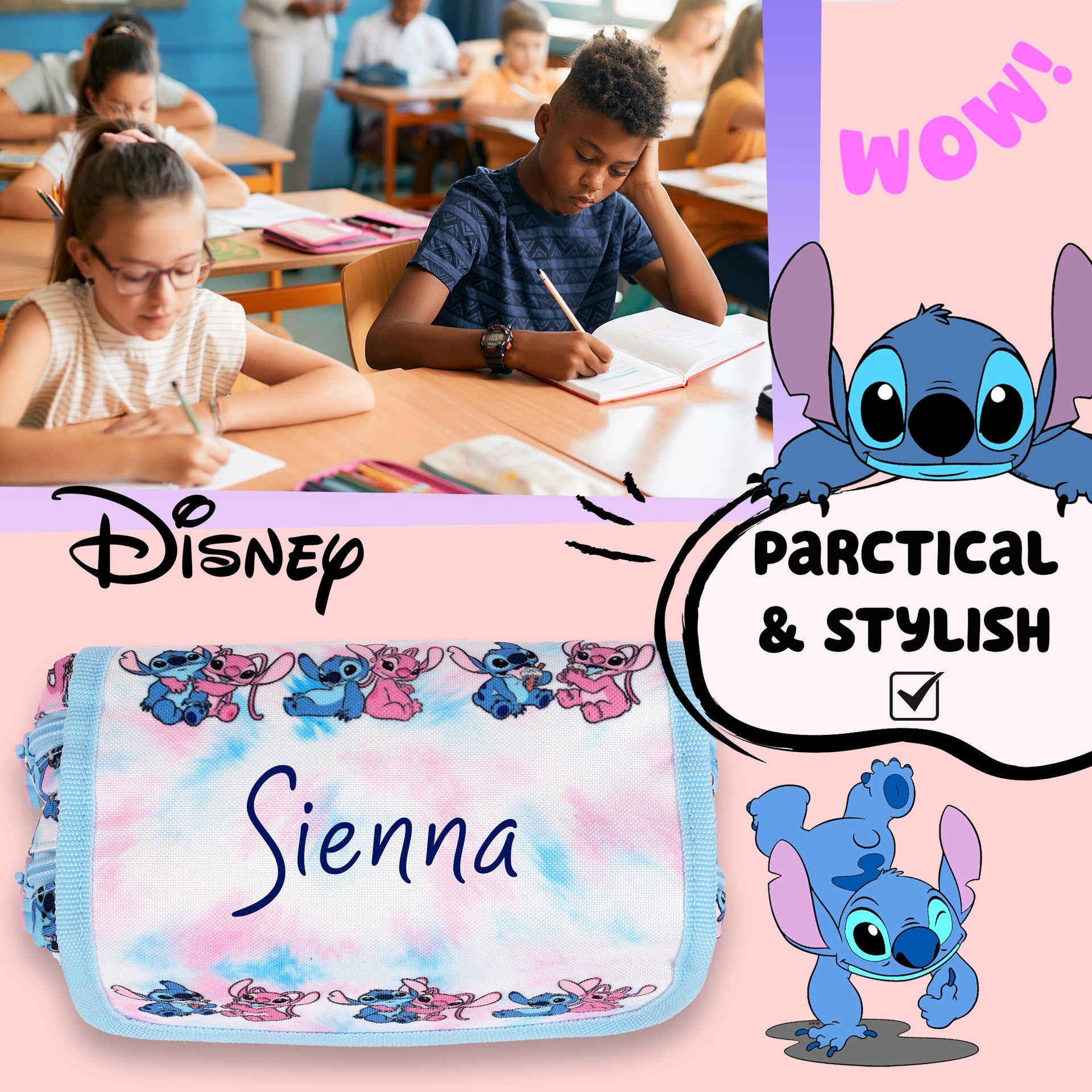 Trousse scolaire – Stitch Tie Dye