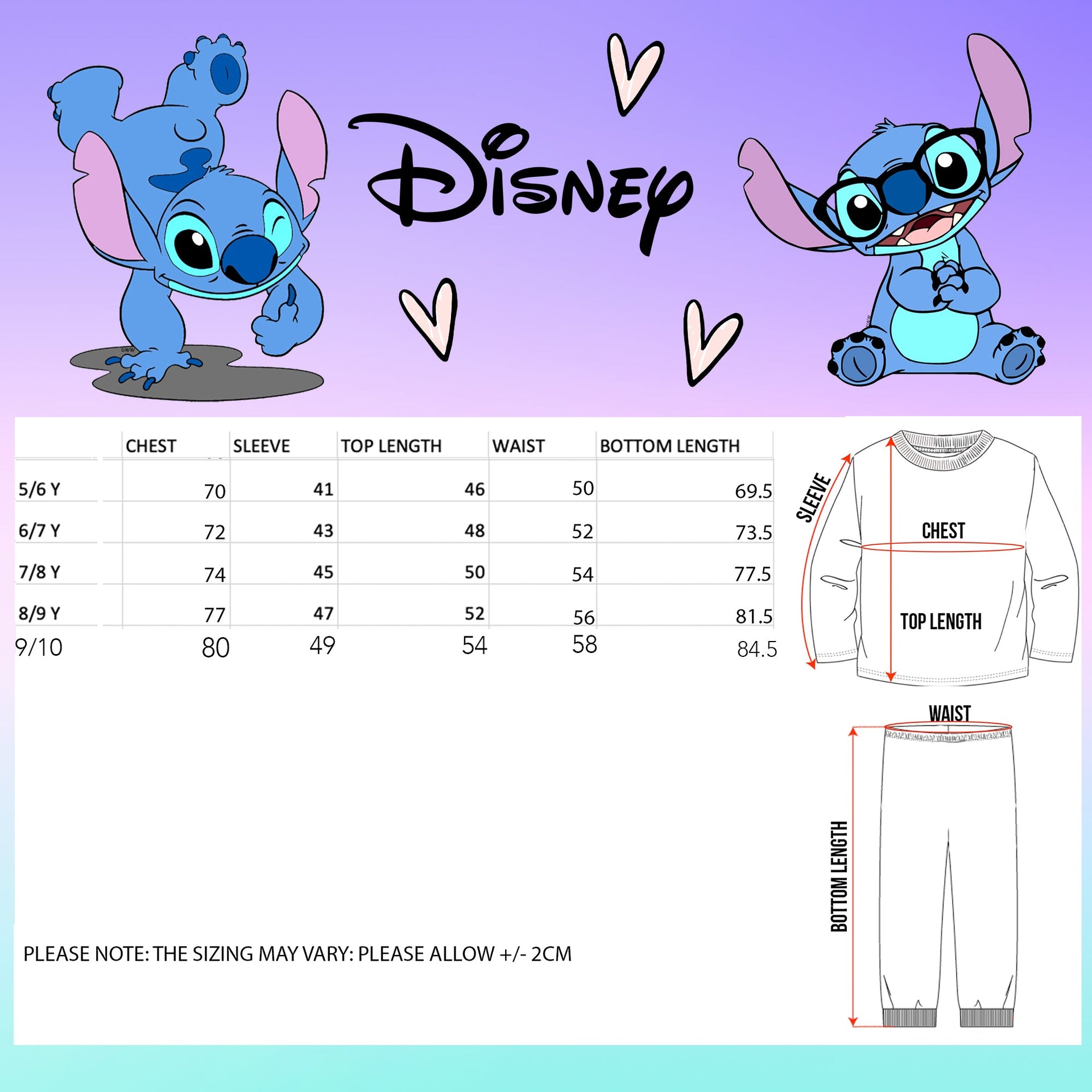 Pyjama – Disney Stitch Initial