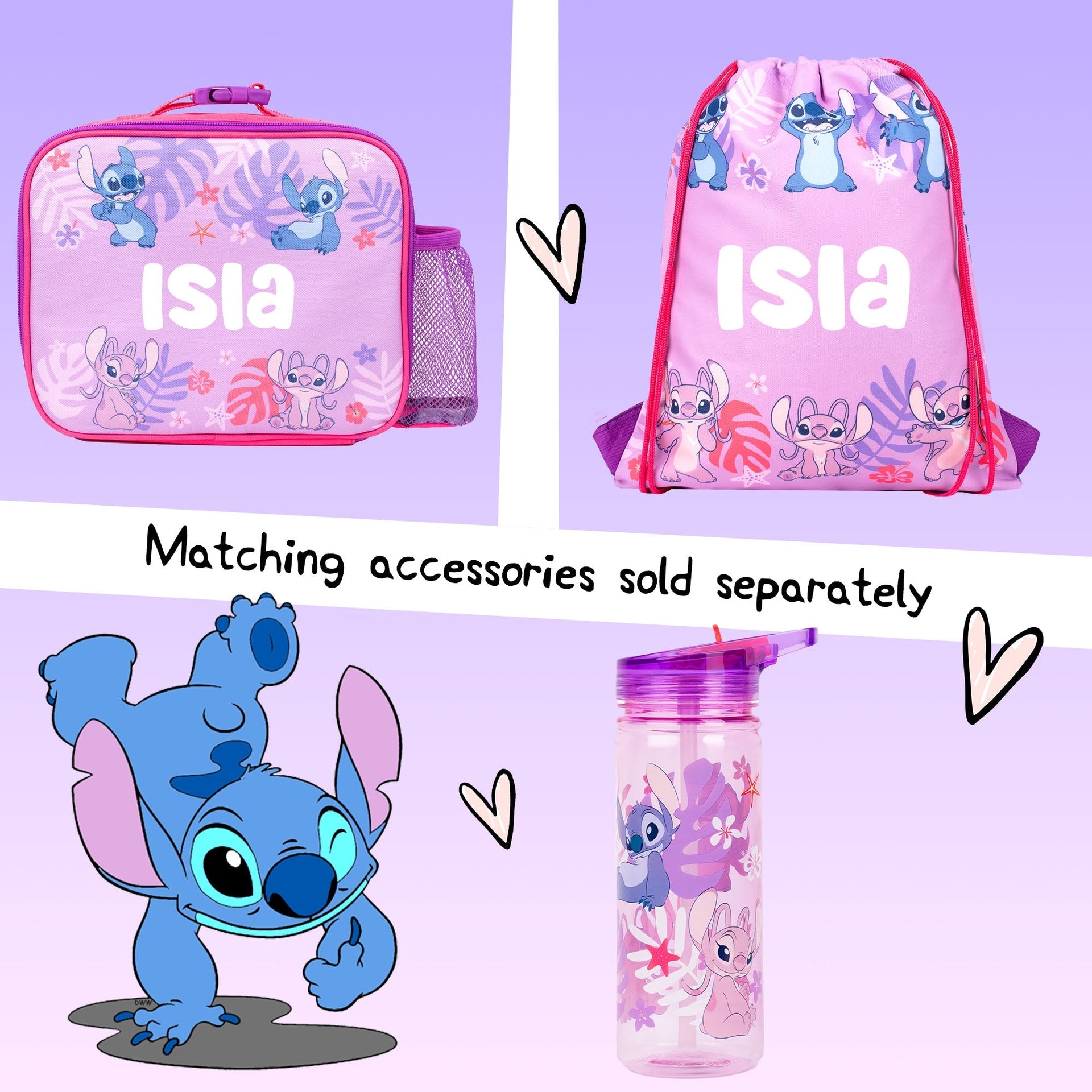 Sac repas – Stitch et Angel
