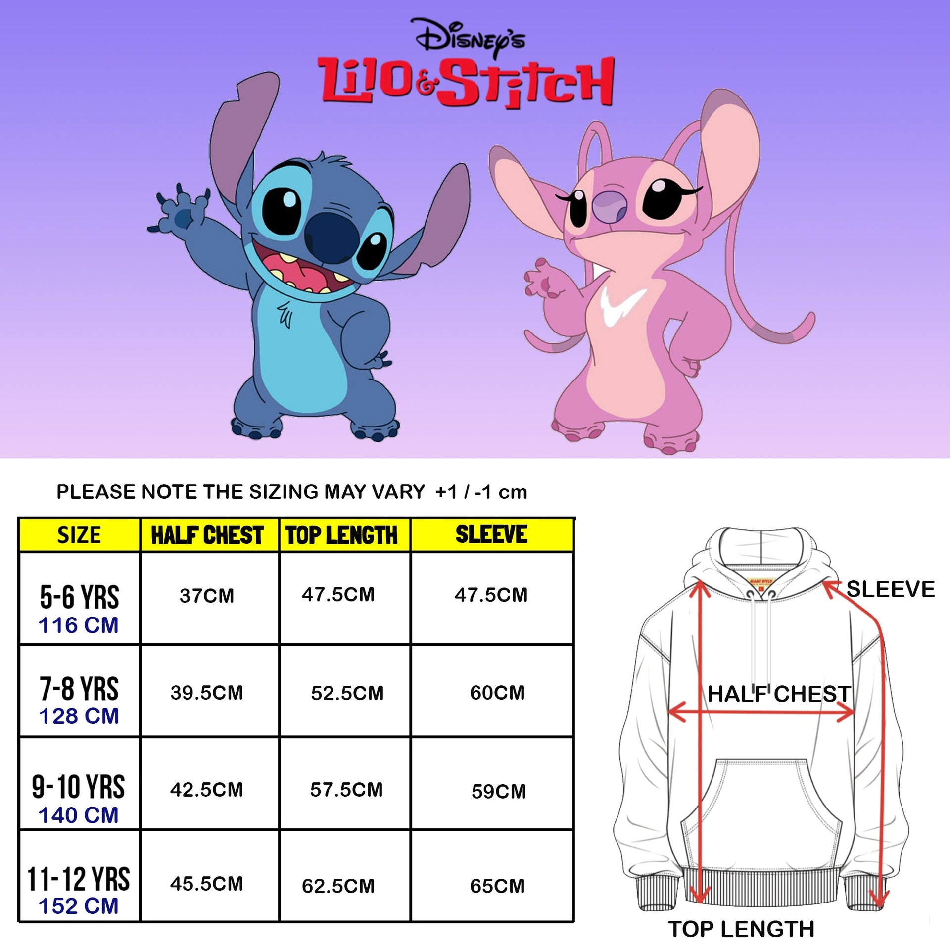 Sweat à capuche – Disney Stitch