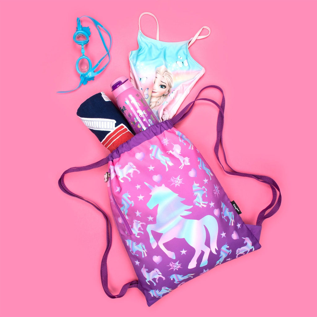 Sac à cordon avec bandoulière – licorne Ombre
