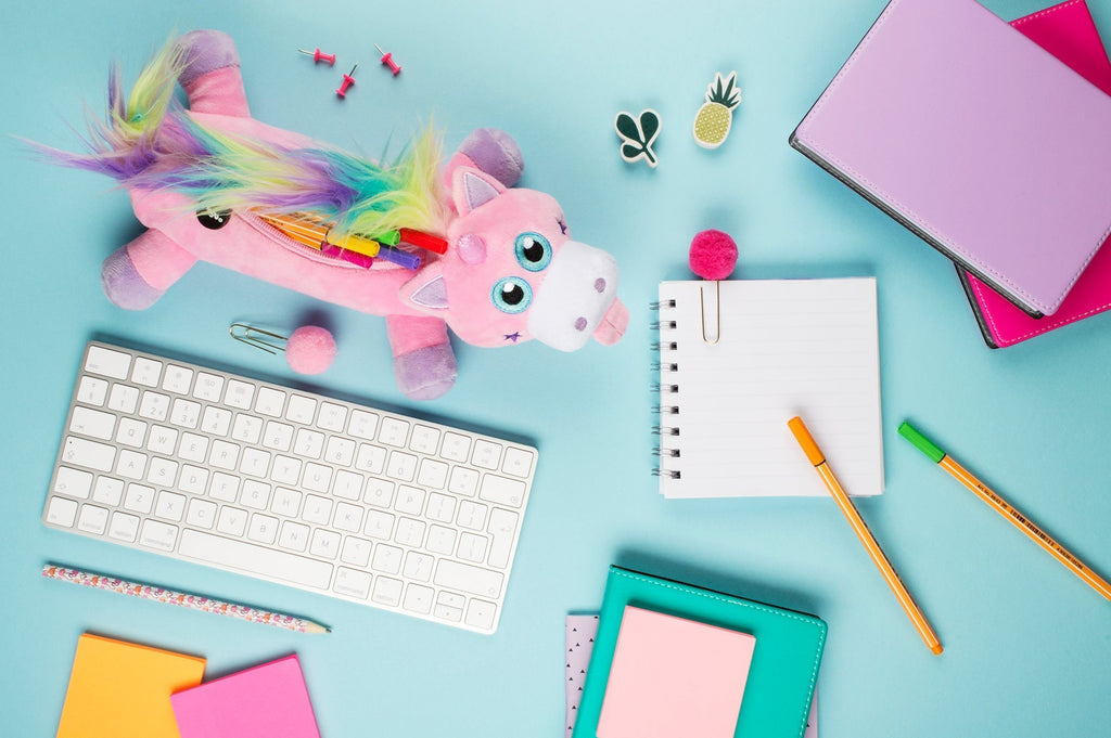 Trousse scolaire – licorne rose